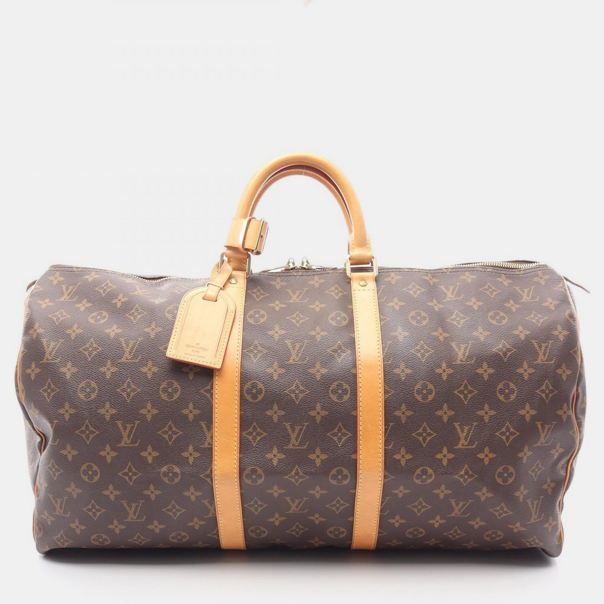 

Louis Vuitton Keepall 55 Traveling Hand Bag Monogram Canvas, Brown