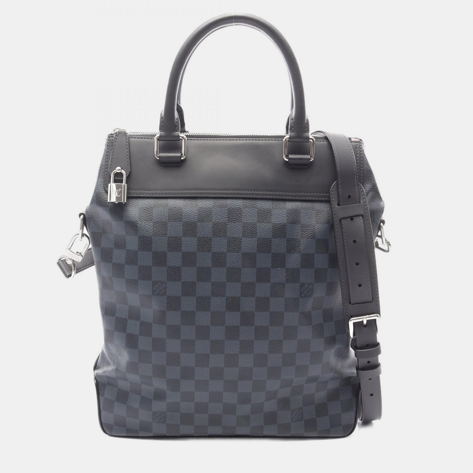 

Louis Vuitton Greenwich Shoulder Tote Bag Damier Cobalt Canvas Leather, Brown