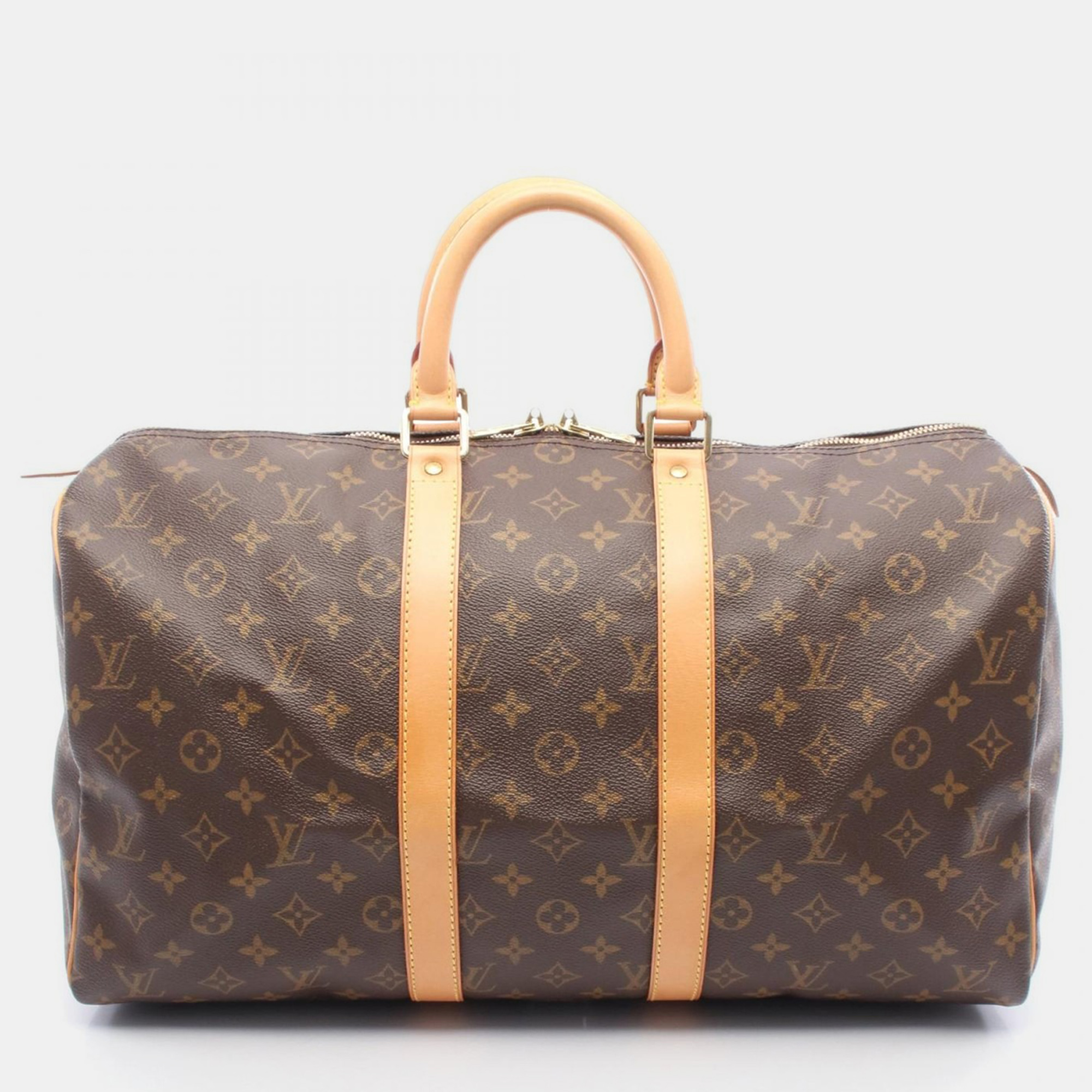 

Louis Vuitton Keepall 45 Travel Duffle Handbag Monogram Canvas, Brown