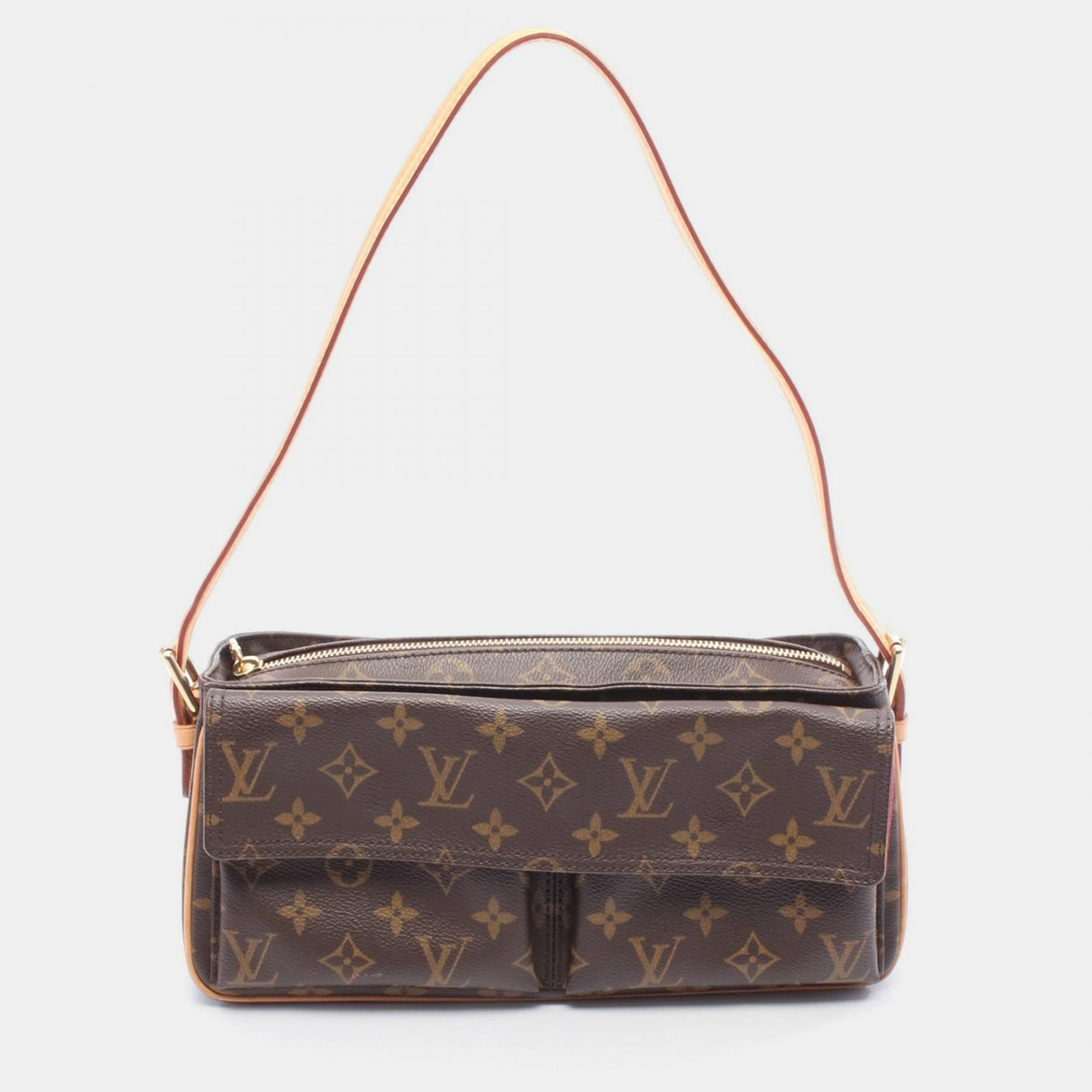 

Louis Vuitton Vivacite Mm Shoulder Hand Bag Monogram Canvas, Brown