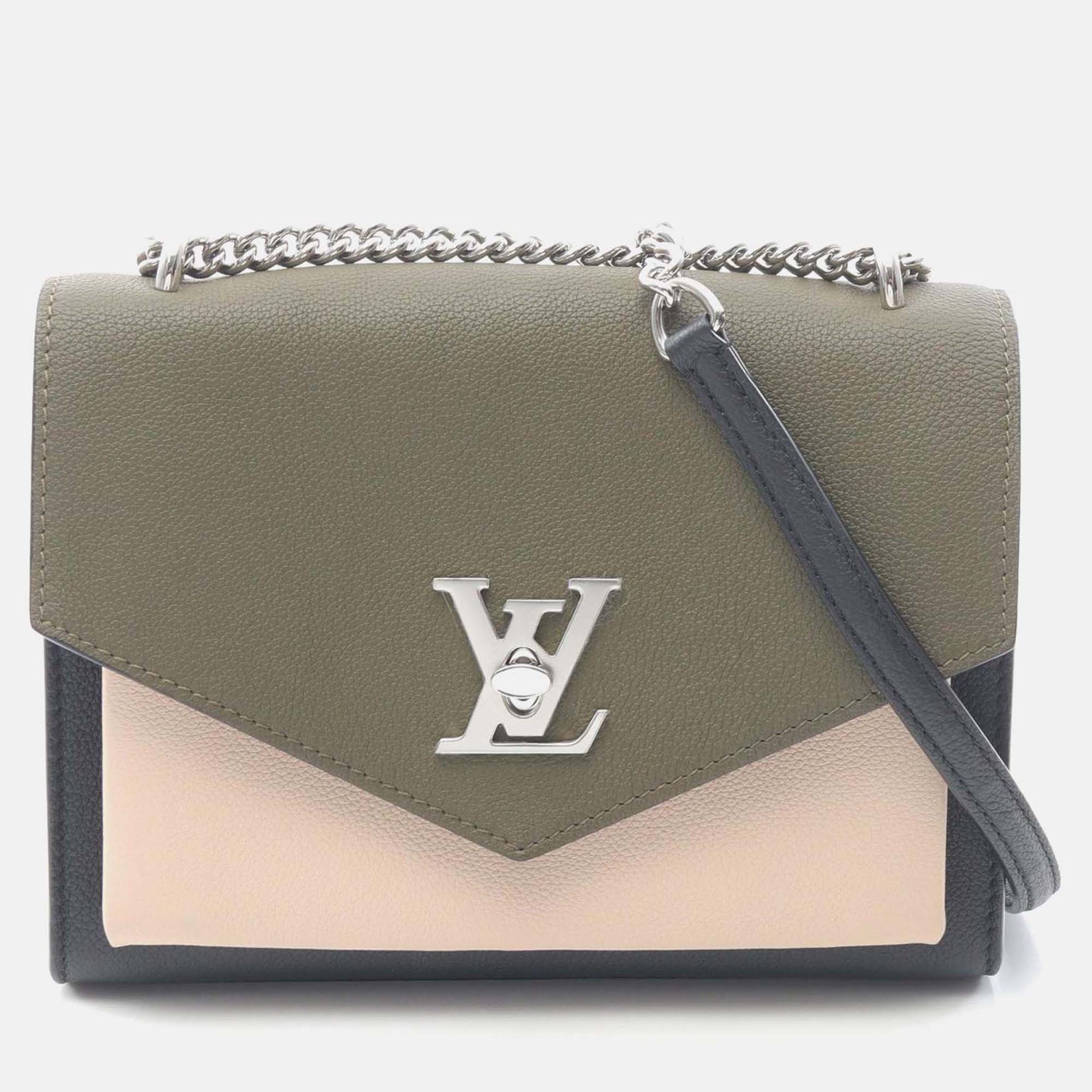 

Louis Vuitton My Lockme Bb Chain Shoulder Bag Leather Khaki Beige