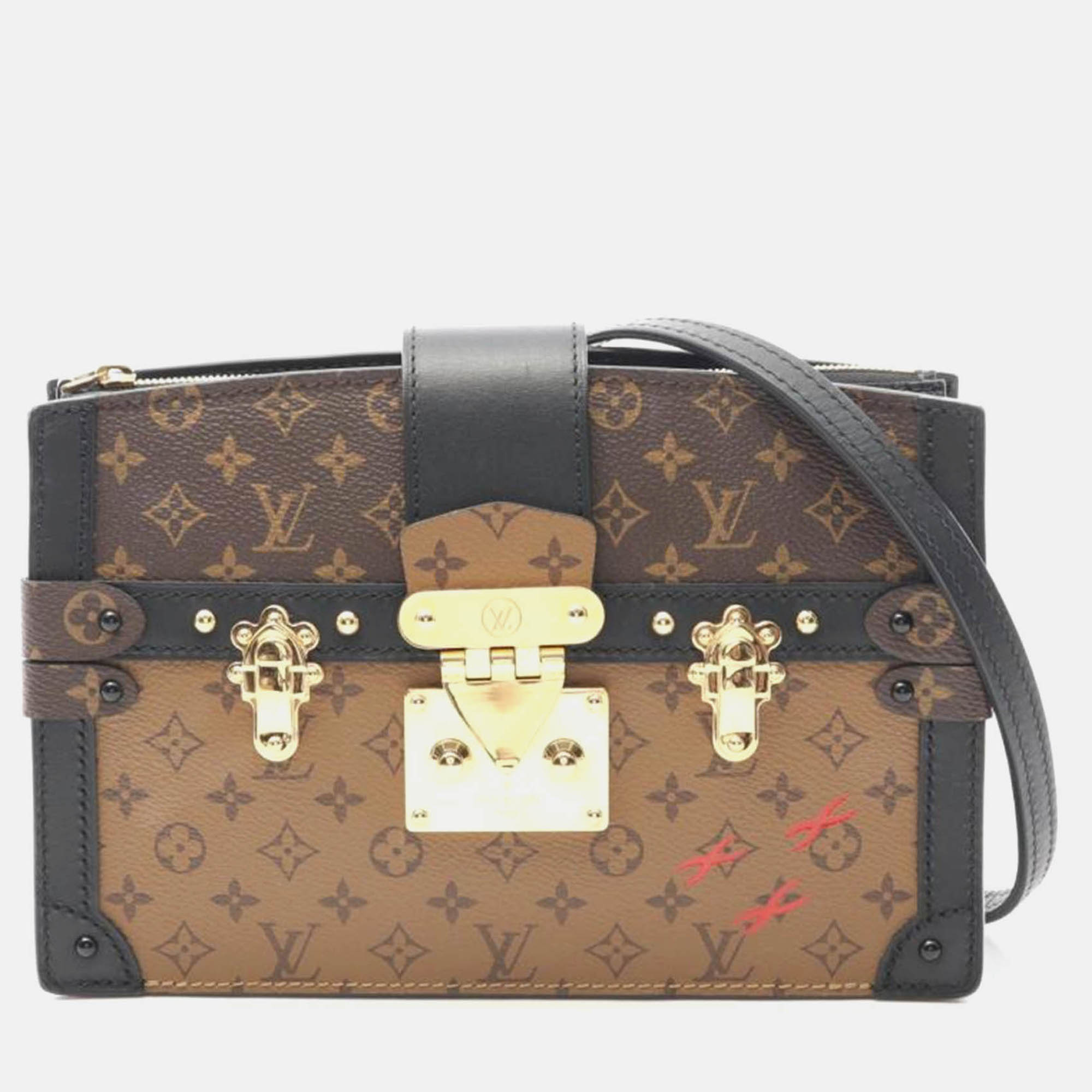 

Louis Vuitton Trunk Clutch Monogram Reverse, Brown