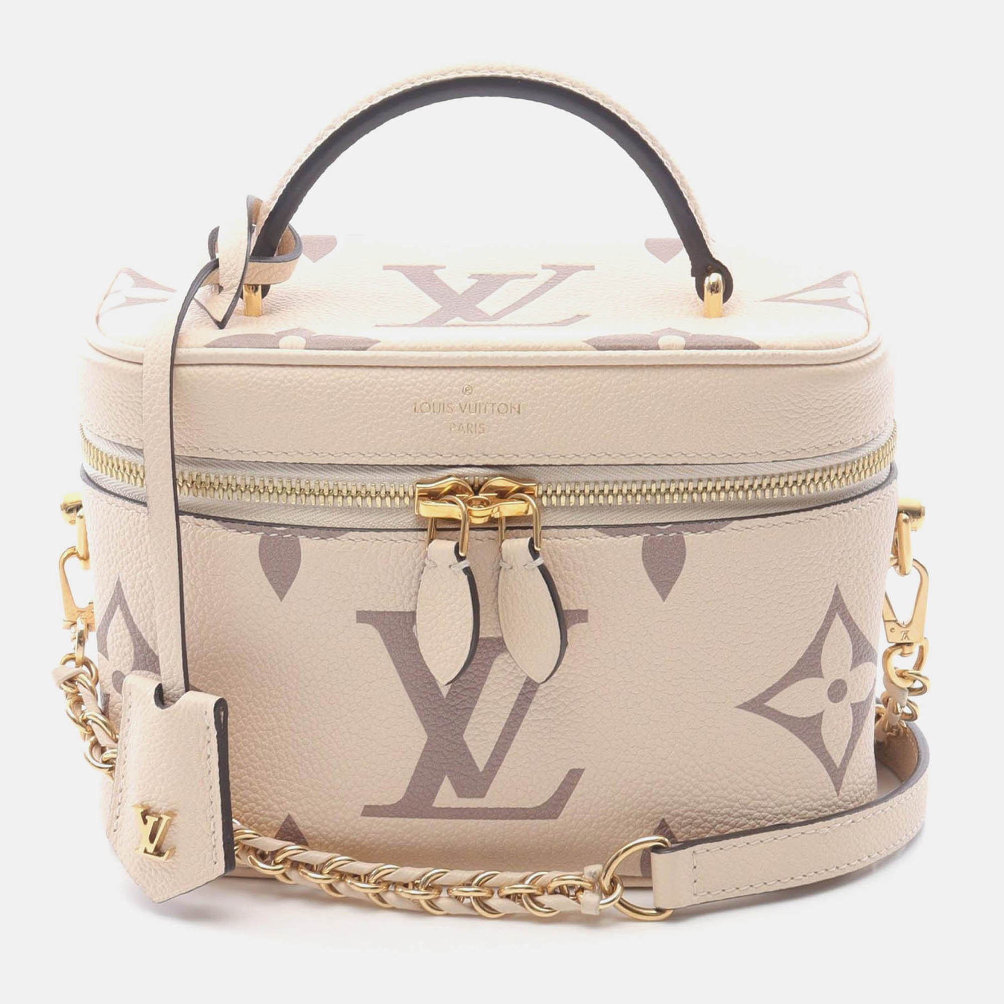 

Louis Vuitton Vanity Pm Shoulder Handbag Monogram Empreinte Beige