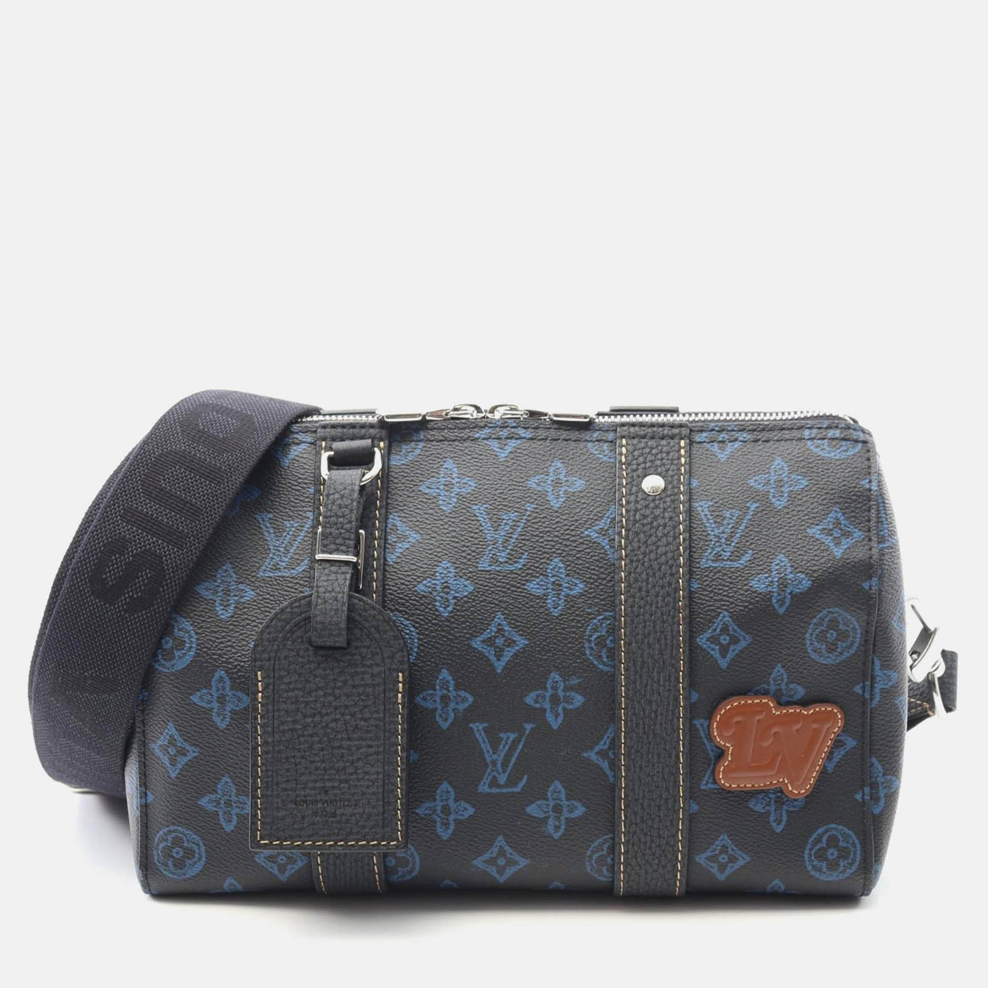 

Louis Vuitton City Keepall Shoulder Bag Monogram Record Canvas Black
