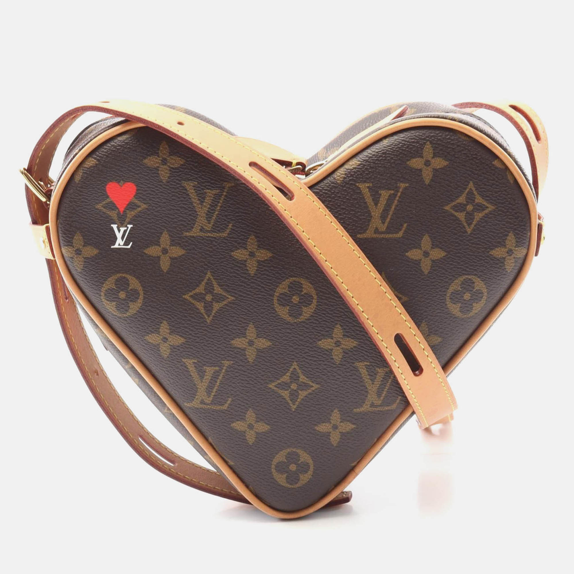 

Louis Vuitton Sac Coeur Shoulder Bag Monogram Canvas Brown