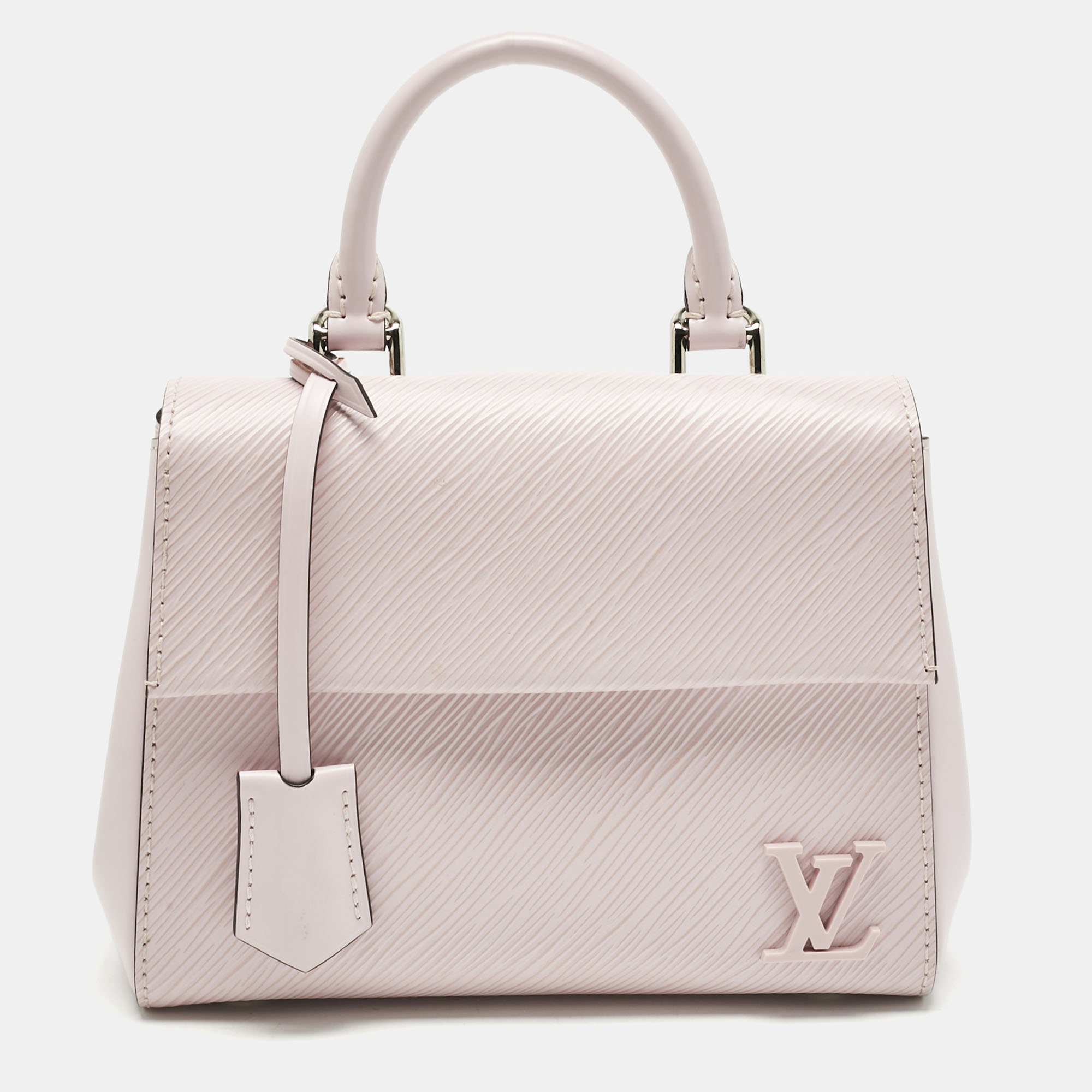 Pre-owned Louis Vuitton Guimauve Epi Leather Cluny Mini Bag In Pink