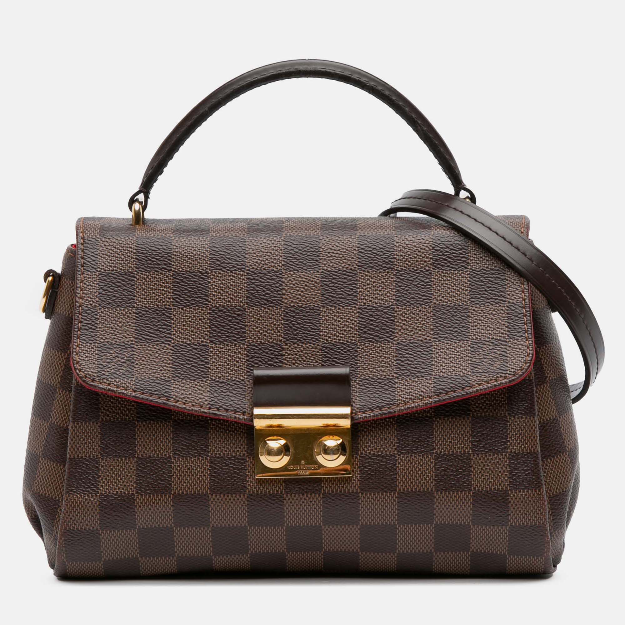 

Louis Vuitton Brown Damier Ebene Croisette