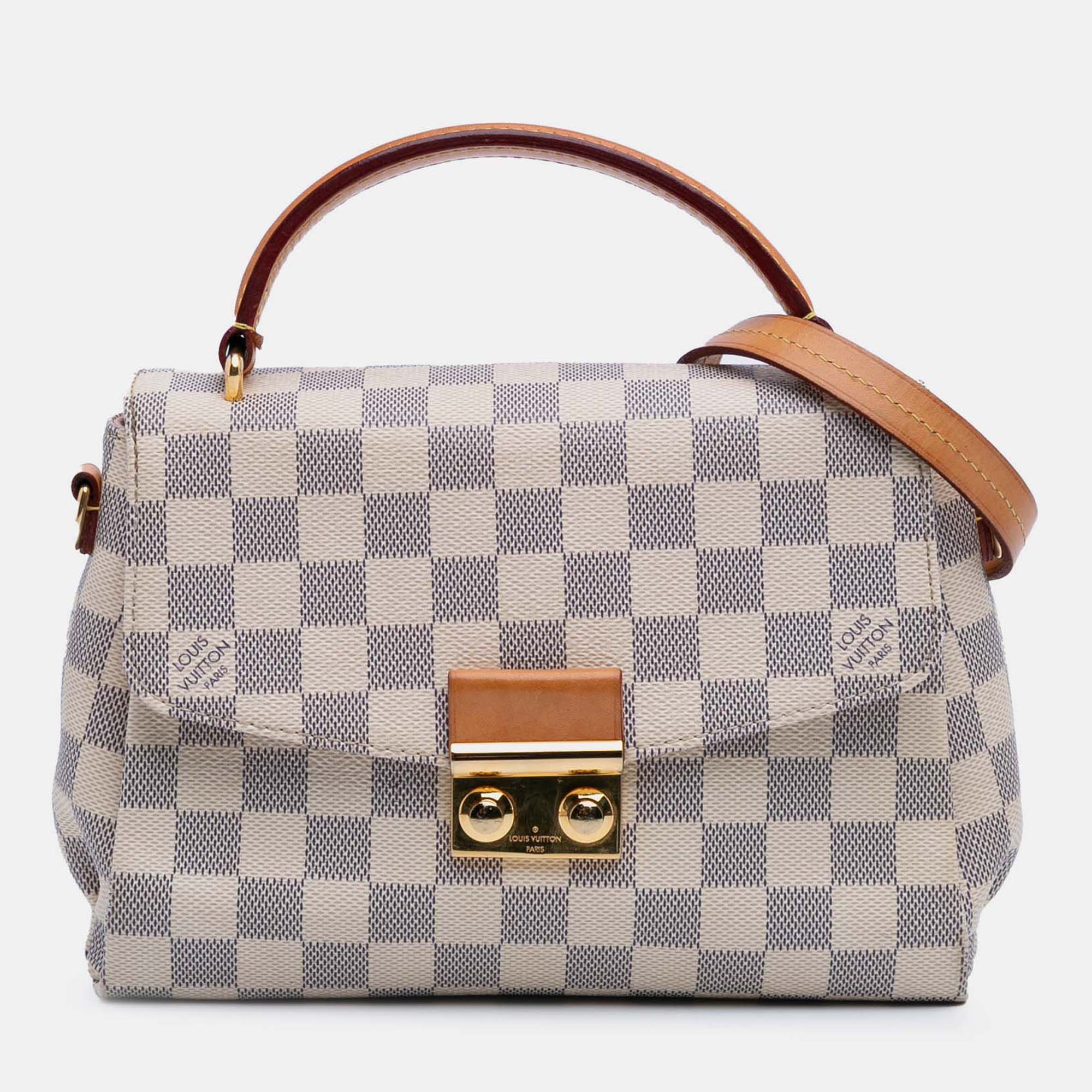 

Louis Vuitton White Damier Azur Croisette