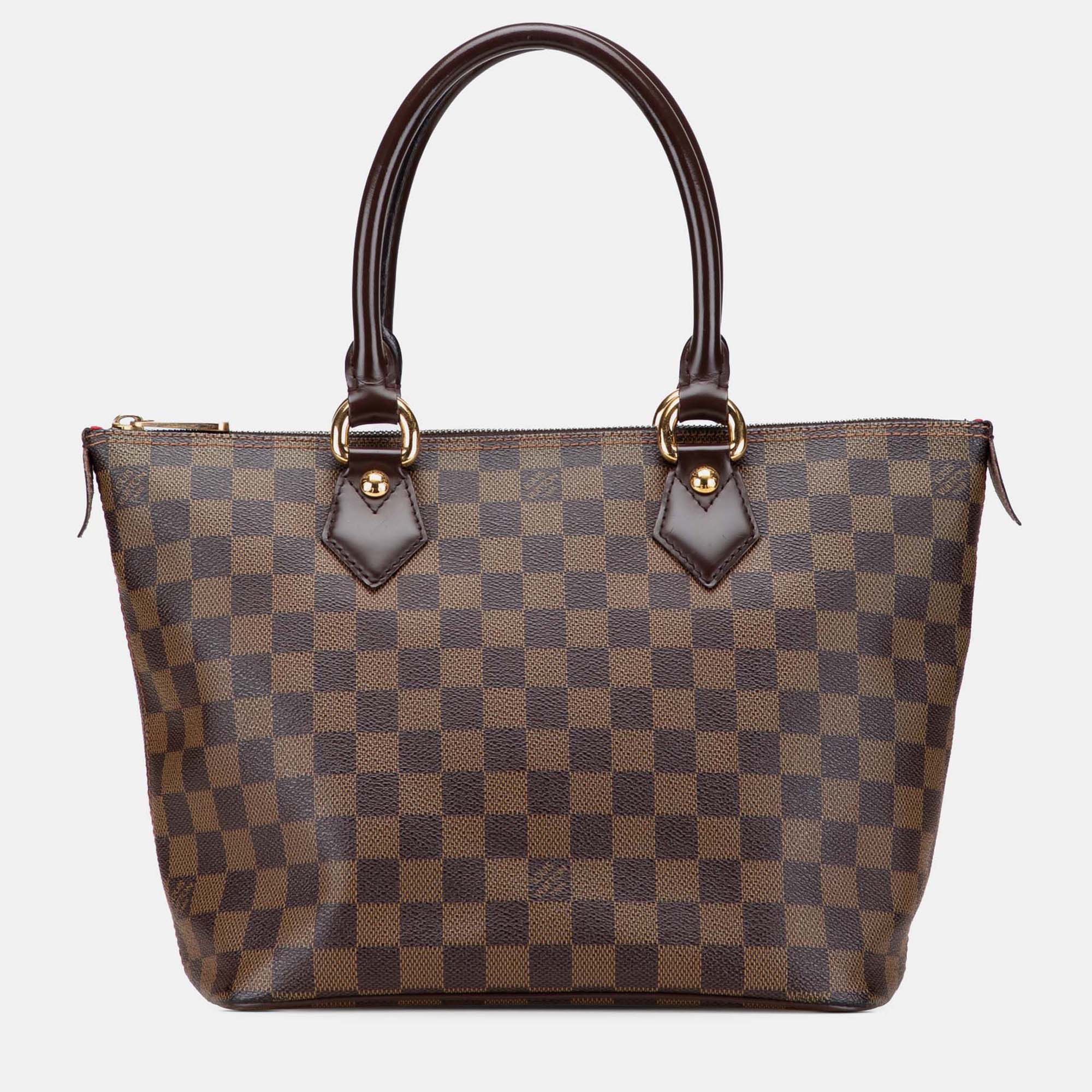 

Louis Vuitton Brown Damier Ebene Saleya PM