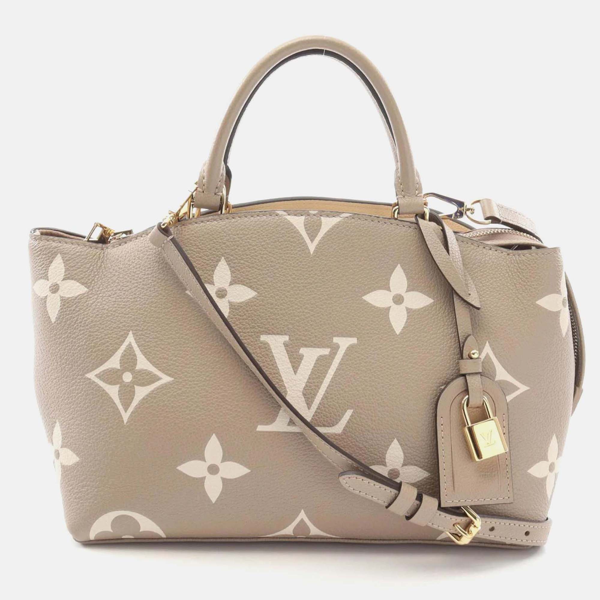 

Louis Vuitton Petit Pale Pm Handbag Leather Monogram Empreinte Beige