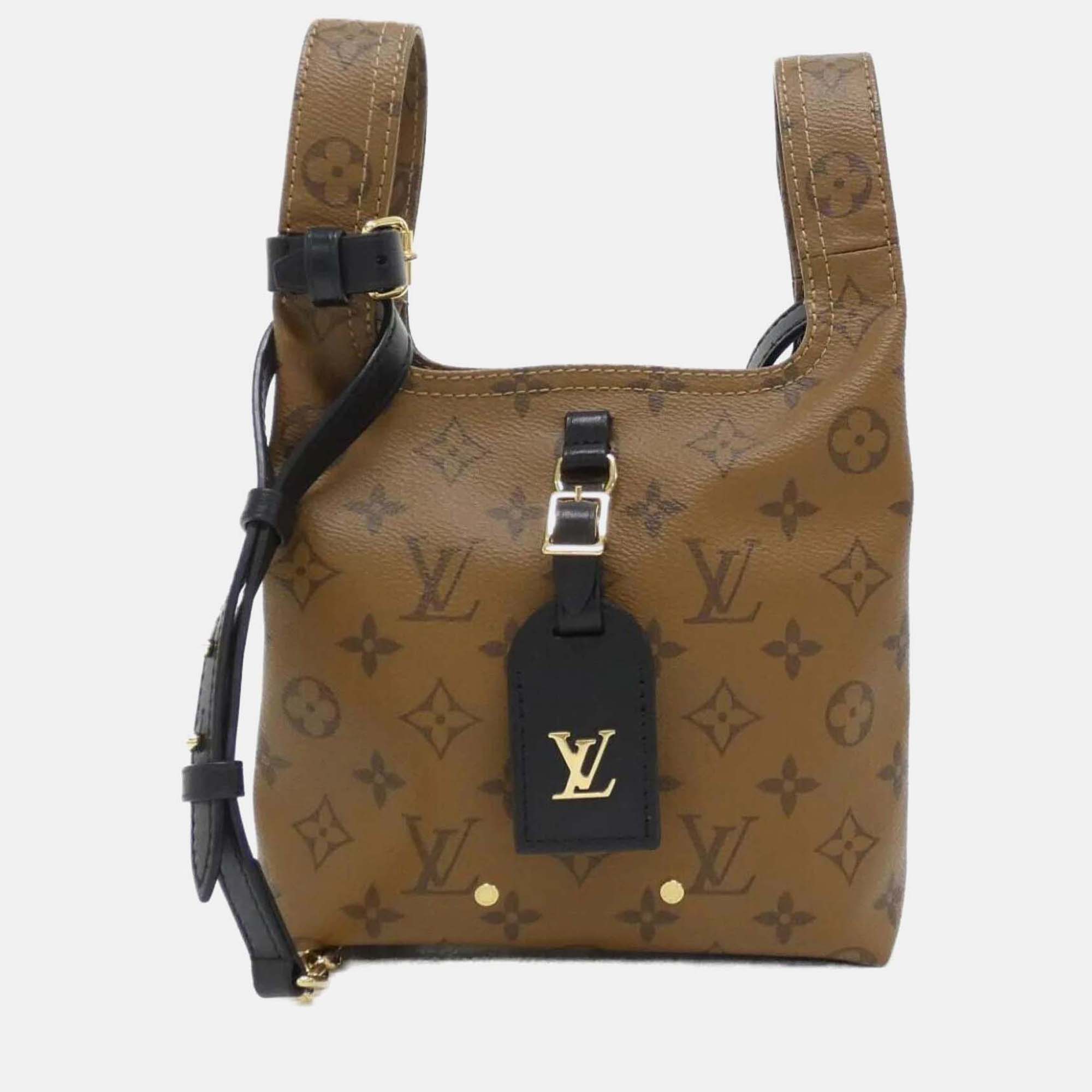 Pre-owned Louis Vuitton Monogram Reverse Atlantis Bb Shoulder Bag In Brown
