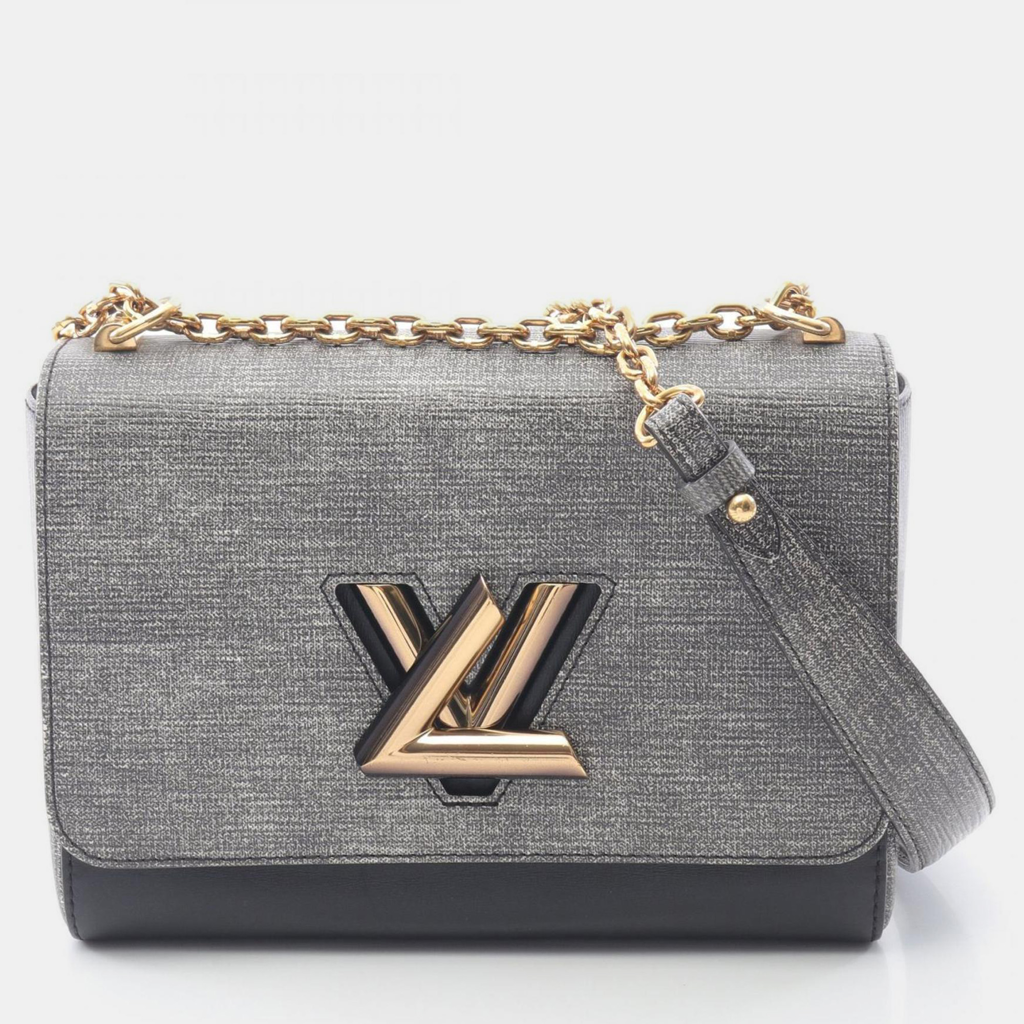 

Louis Vuitton Twist MM Black/Gray Leather Shoulder Bag