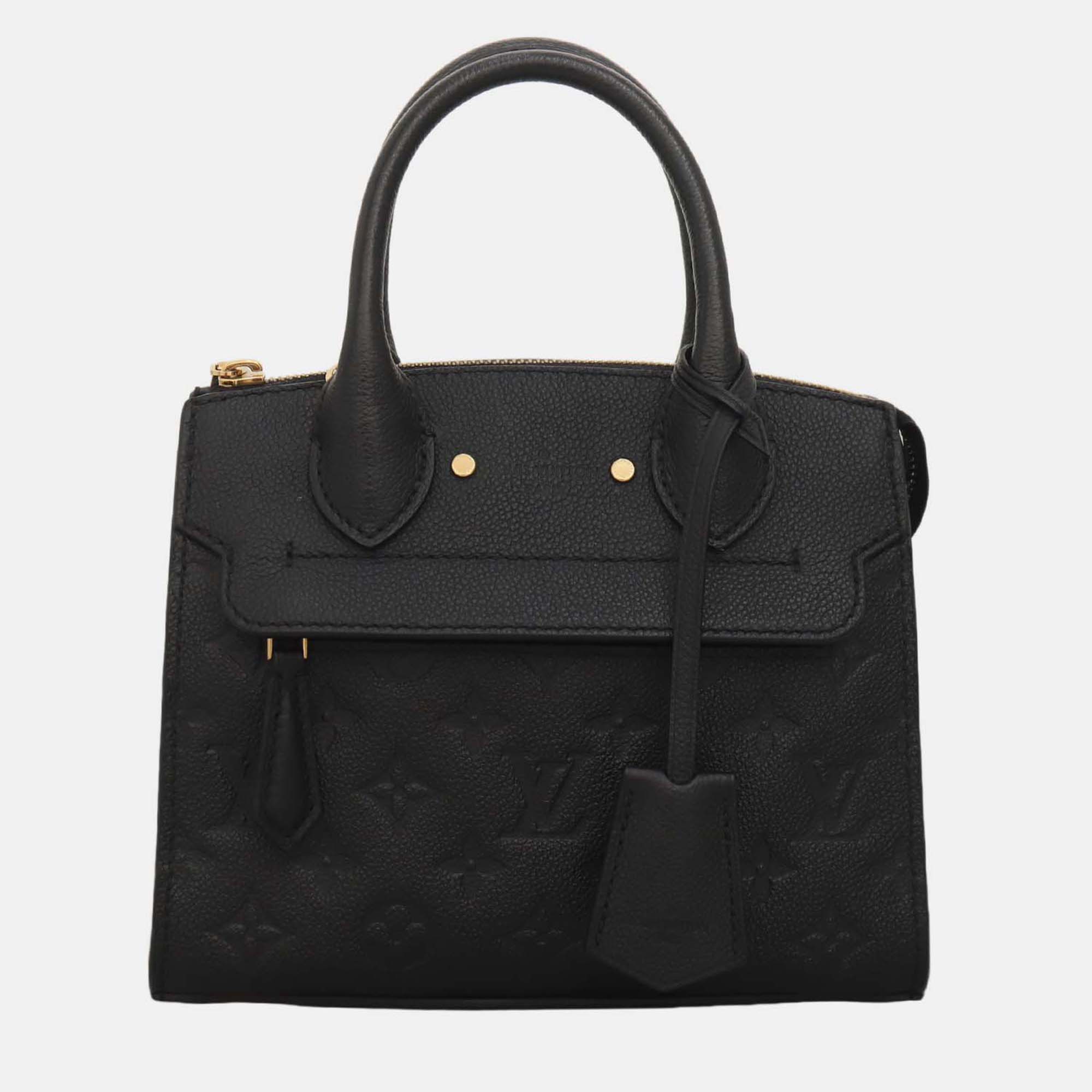 

Louis Vuitton Pont-Neuf Mini Monogram Empreinte Bag, Black