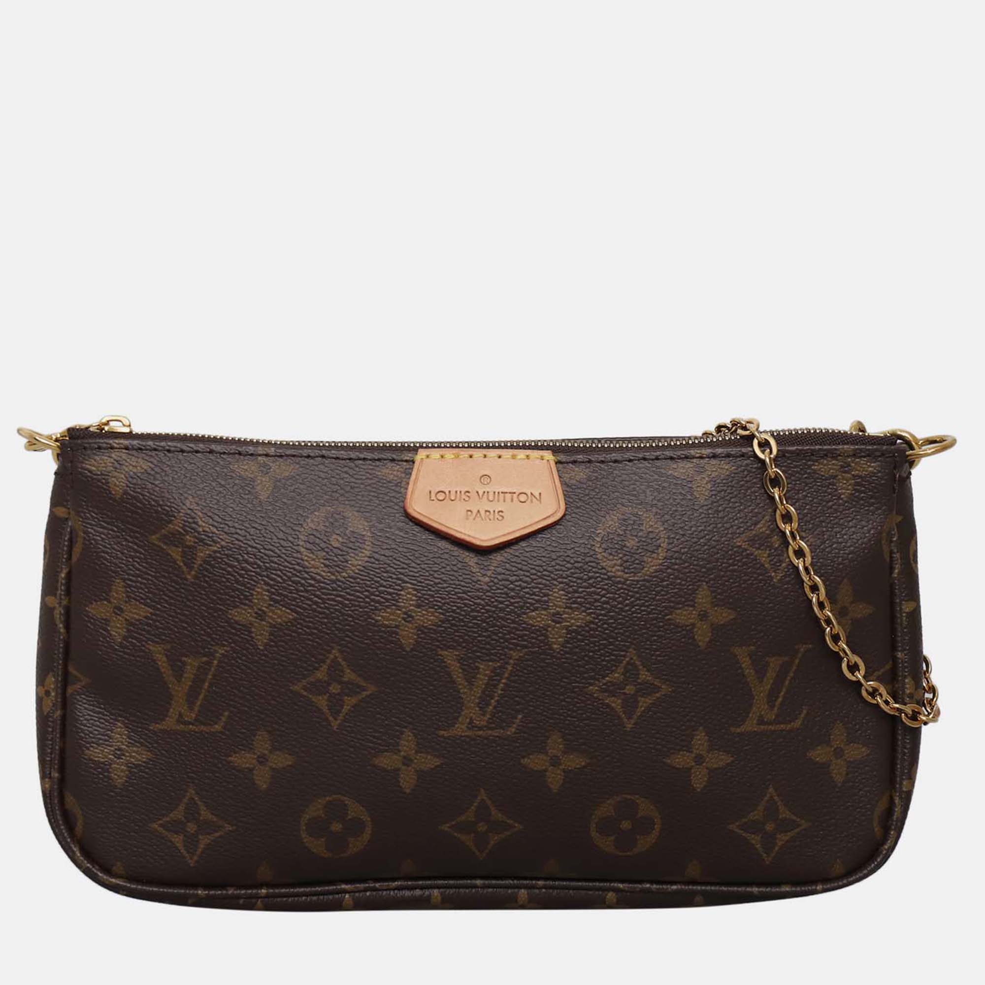 

Louis Vuitton Multi Pochette Brown Monogram Crossbody Bag