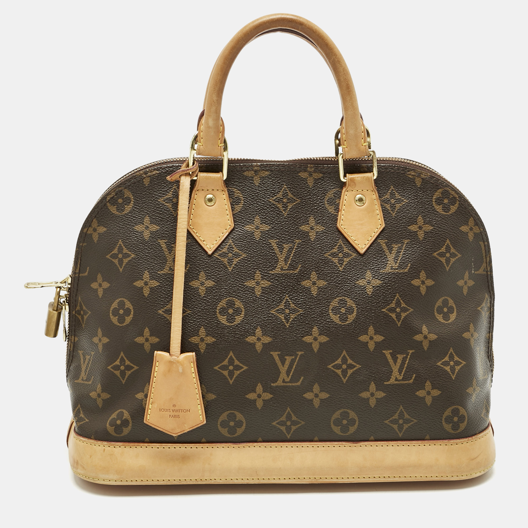 

Louis Vuitton Monogram Canvas Alma PM Bag, Brown