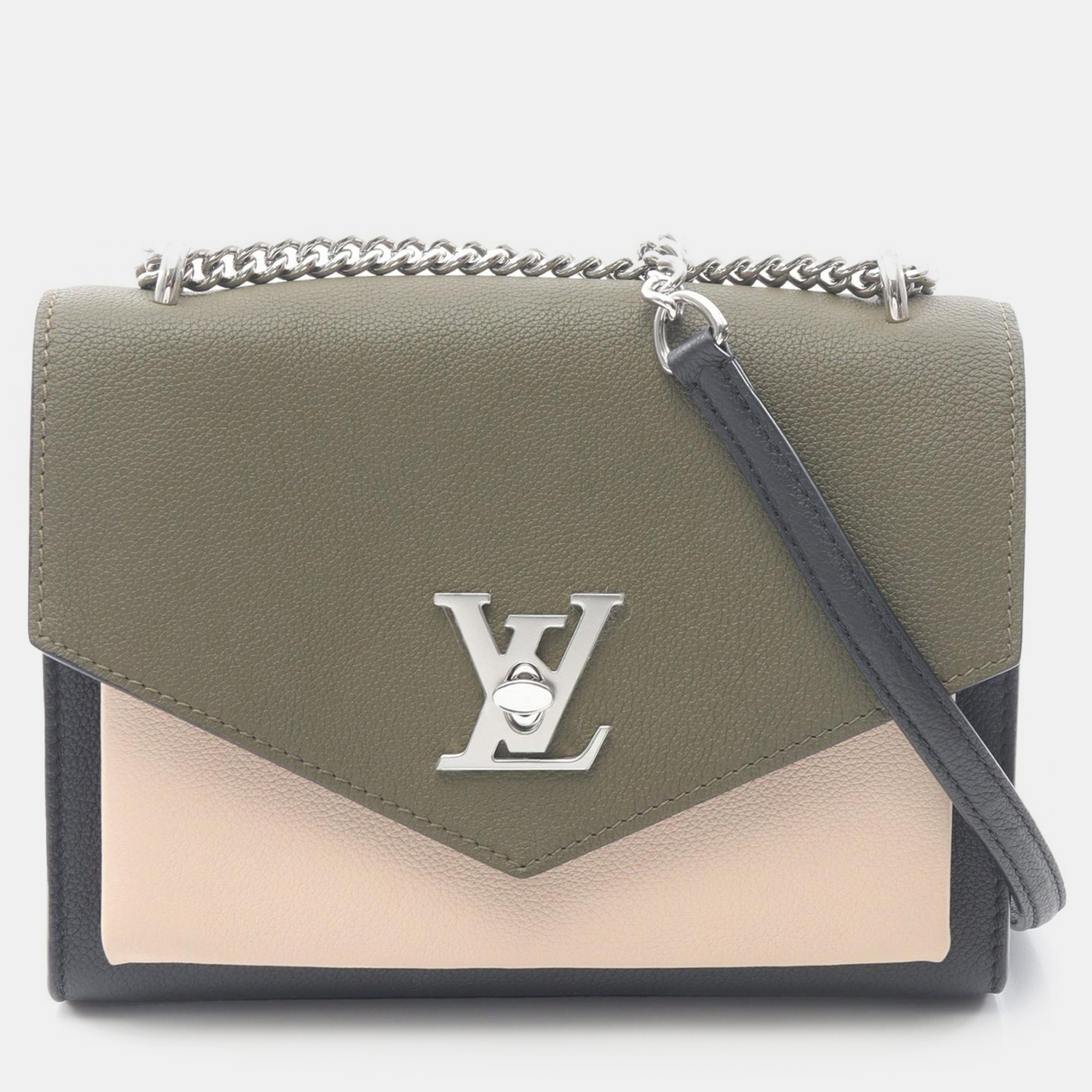 

Louis Vuitton Black Tricolor Leather MyLockMe Chain BB