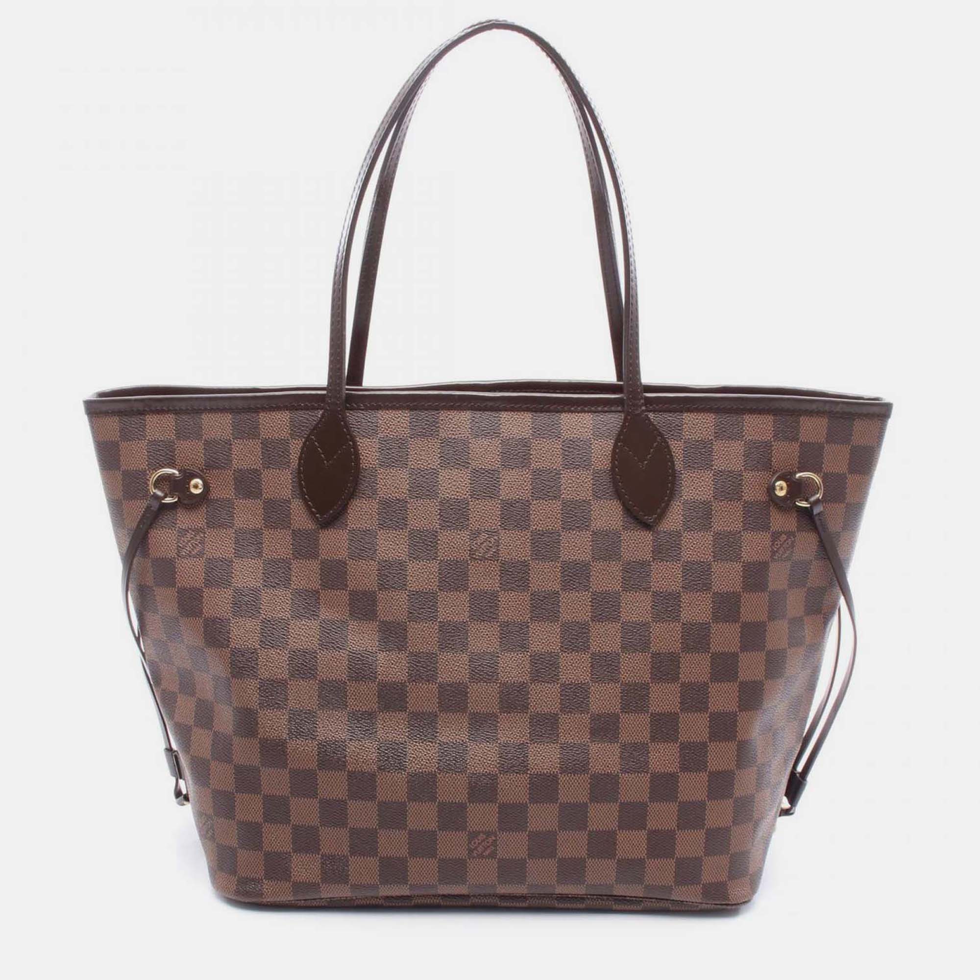 

Louis Vuitton Brown Damier Ebene Neverfull MM