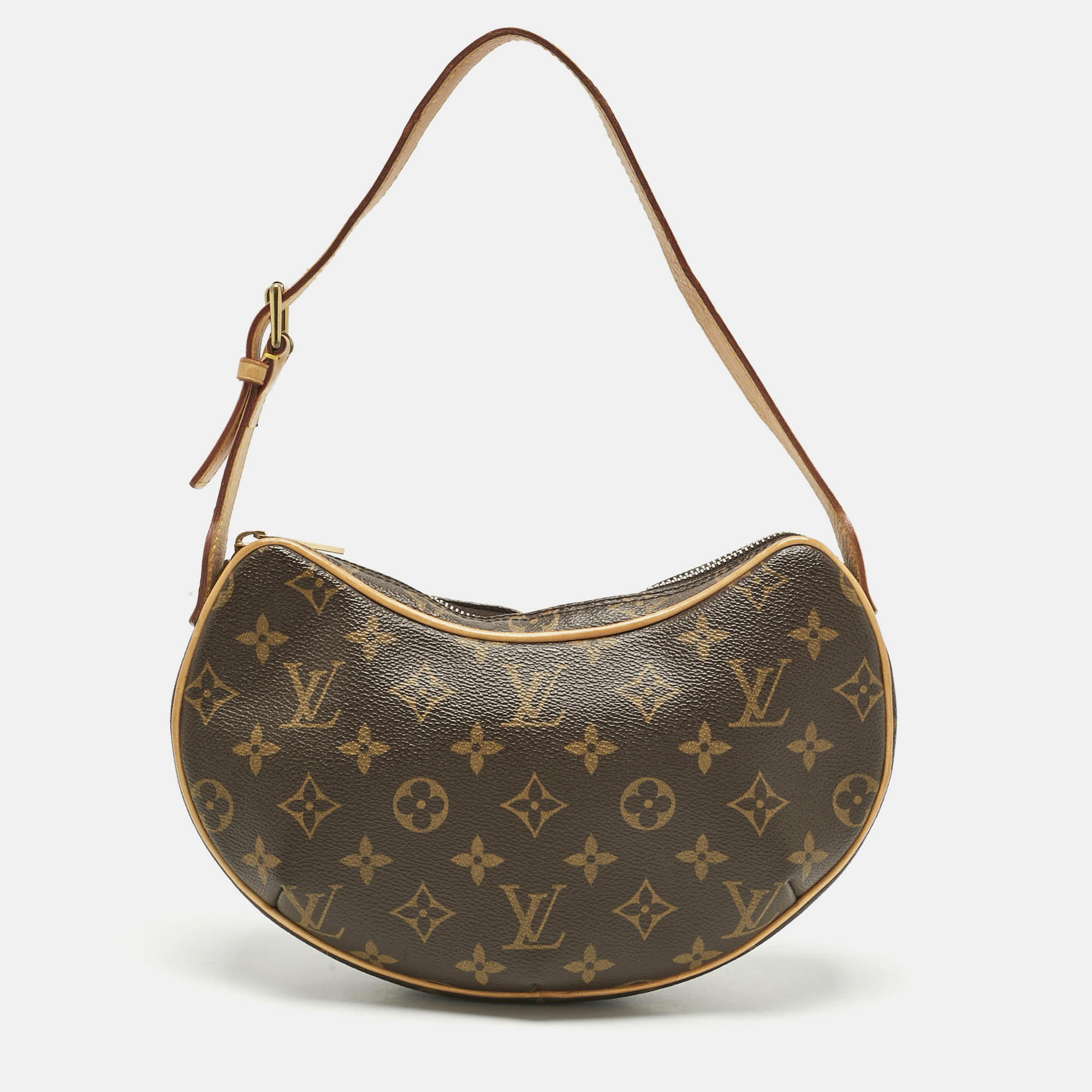 

Louis Vuitton Monogram Canvas Croissant PM Bag, Brown