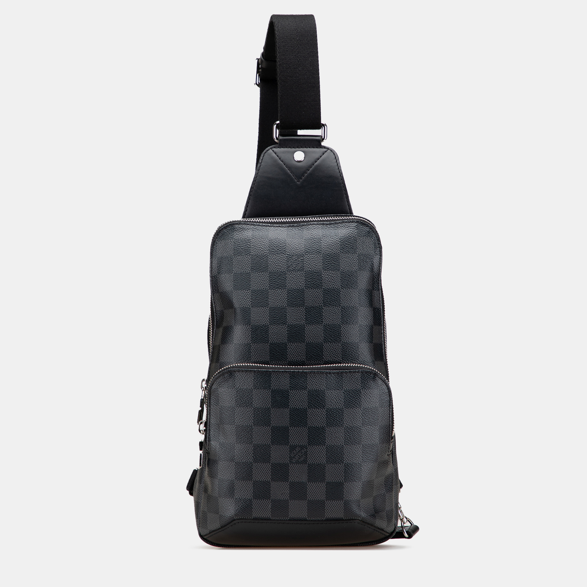 

Louis Vuitton Black Damier Graphite Avenue Sling