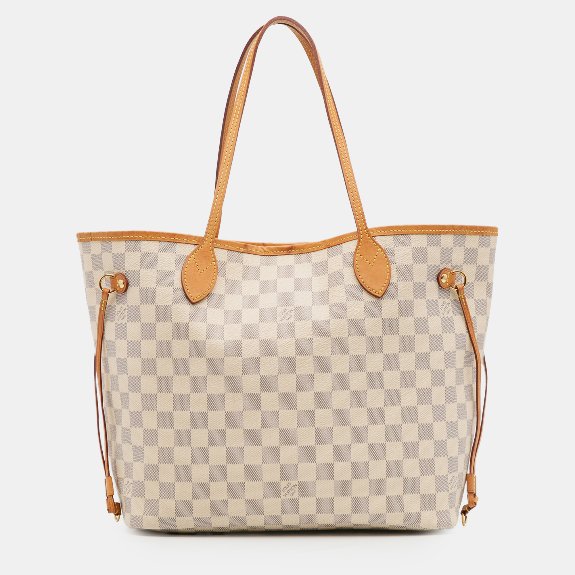 

Louis Vuitton White Damier Azur Neverfull MM