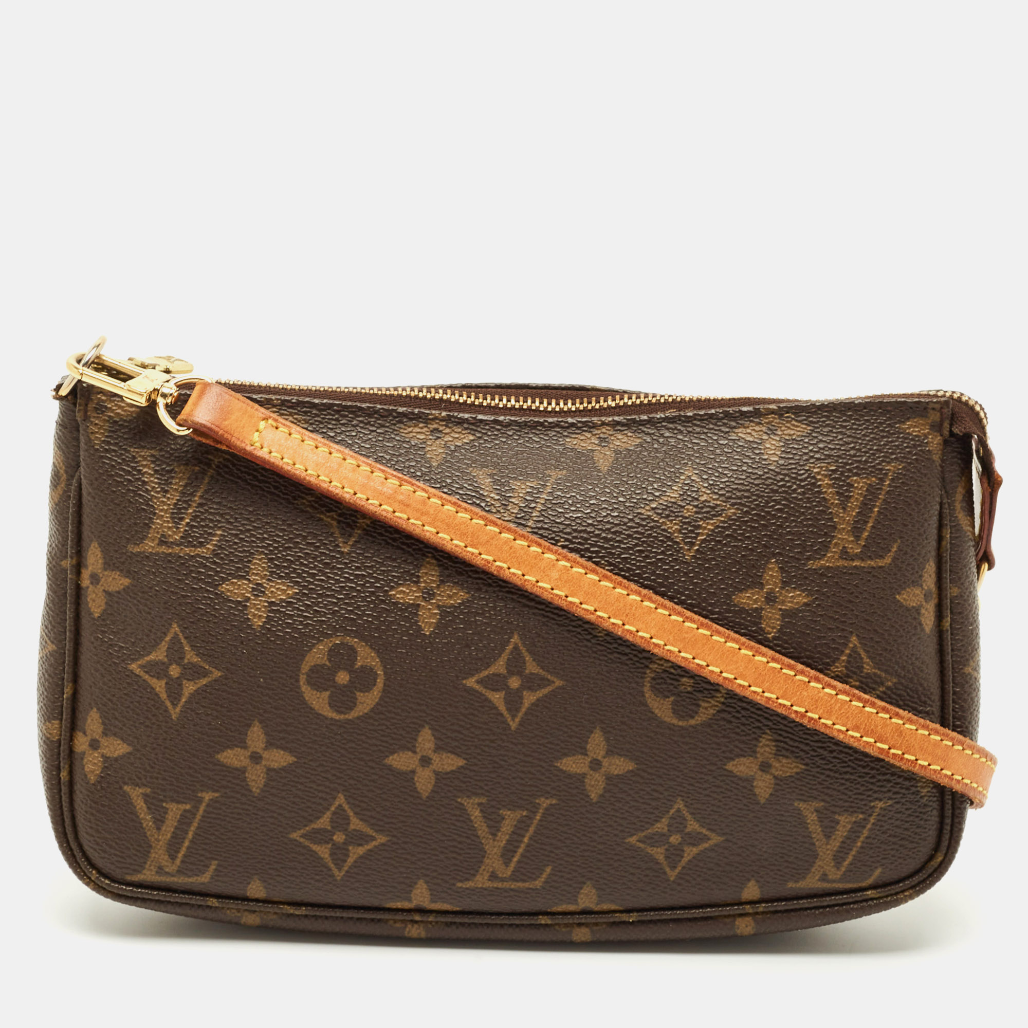 

Louis Vuitton Monogram Canvas Pochette Accessoires Bag, Brown
