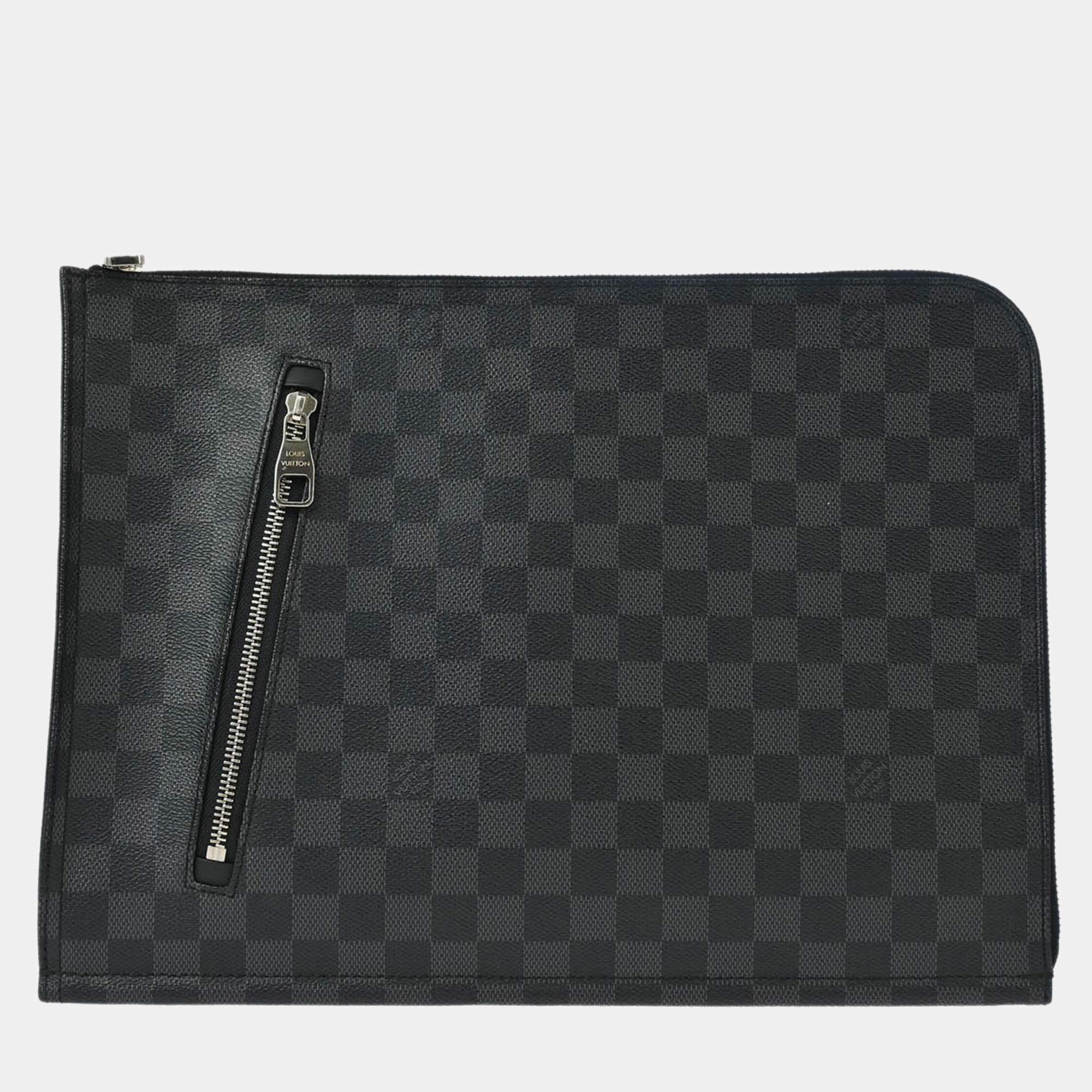 

Louis Vuitton Damier Graphite Poche Documents Clutch Bag, Black