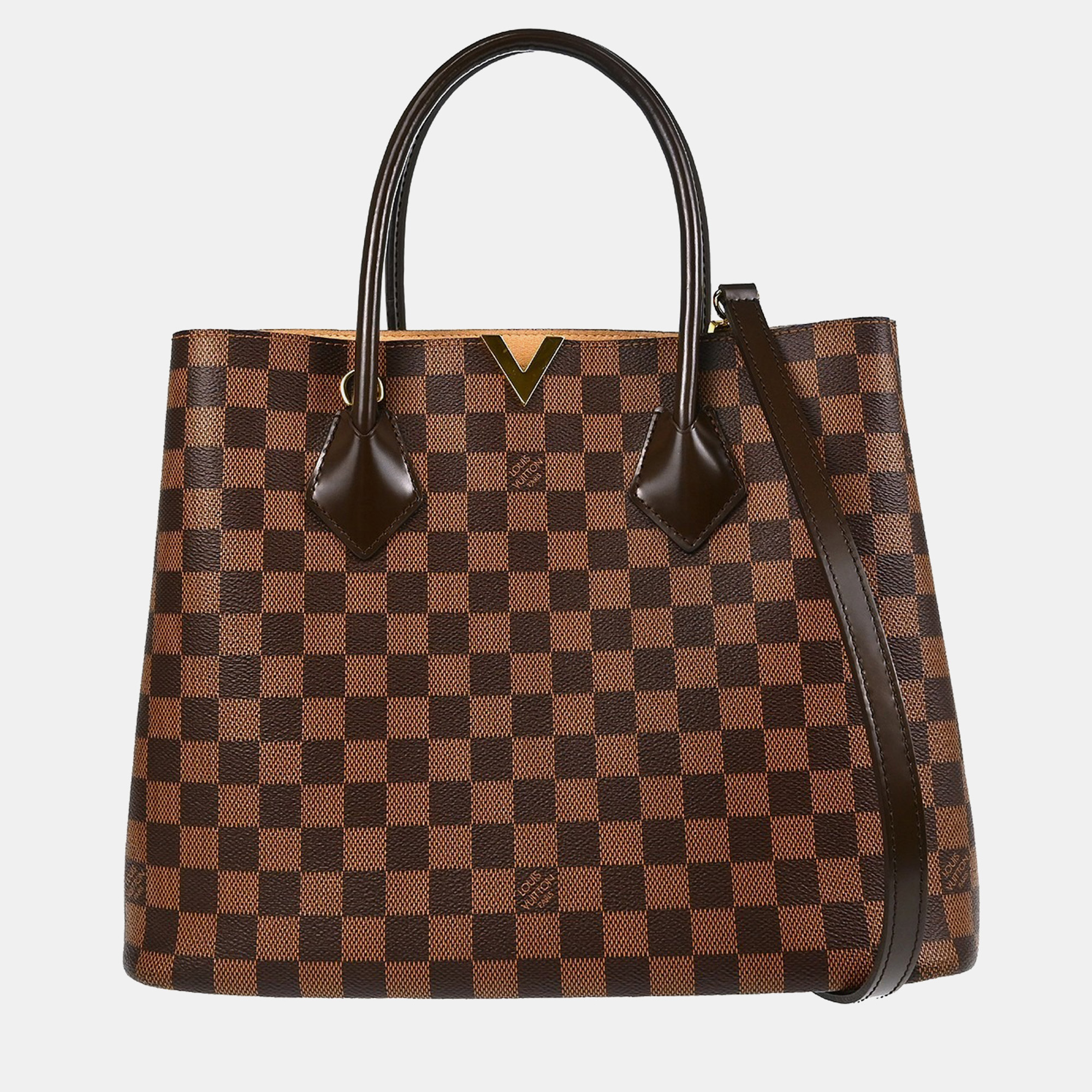 

Louis Vuitton Kensington Damier Ebene Canvas Tote Bag, Brown