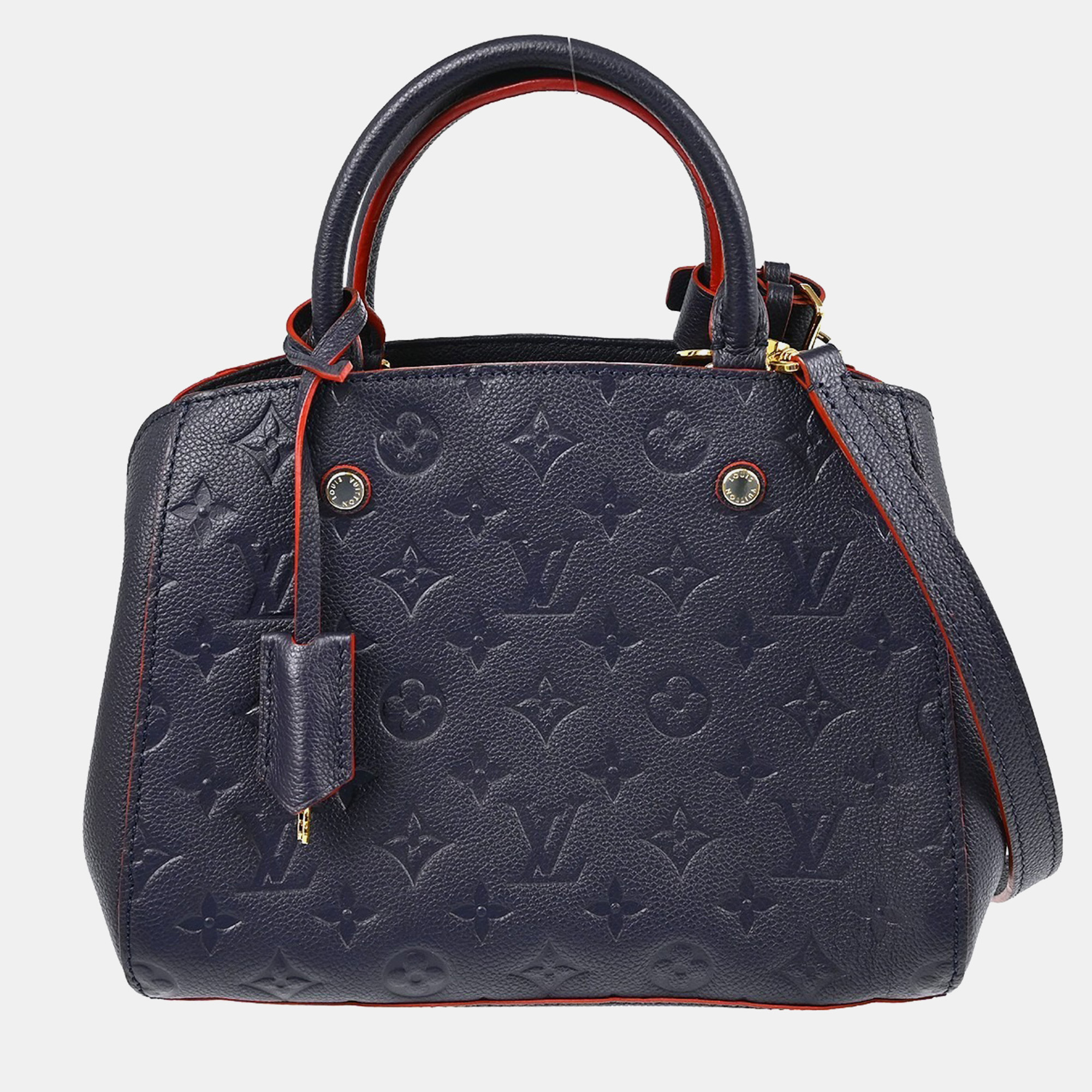 

Louis Vuitton Montaigne BB Navy Monogram Empreinte Leather Shoulder Bag, Navy blue