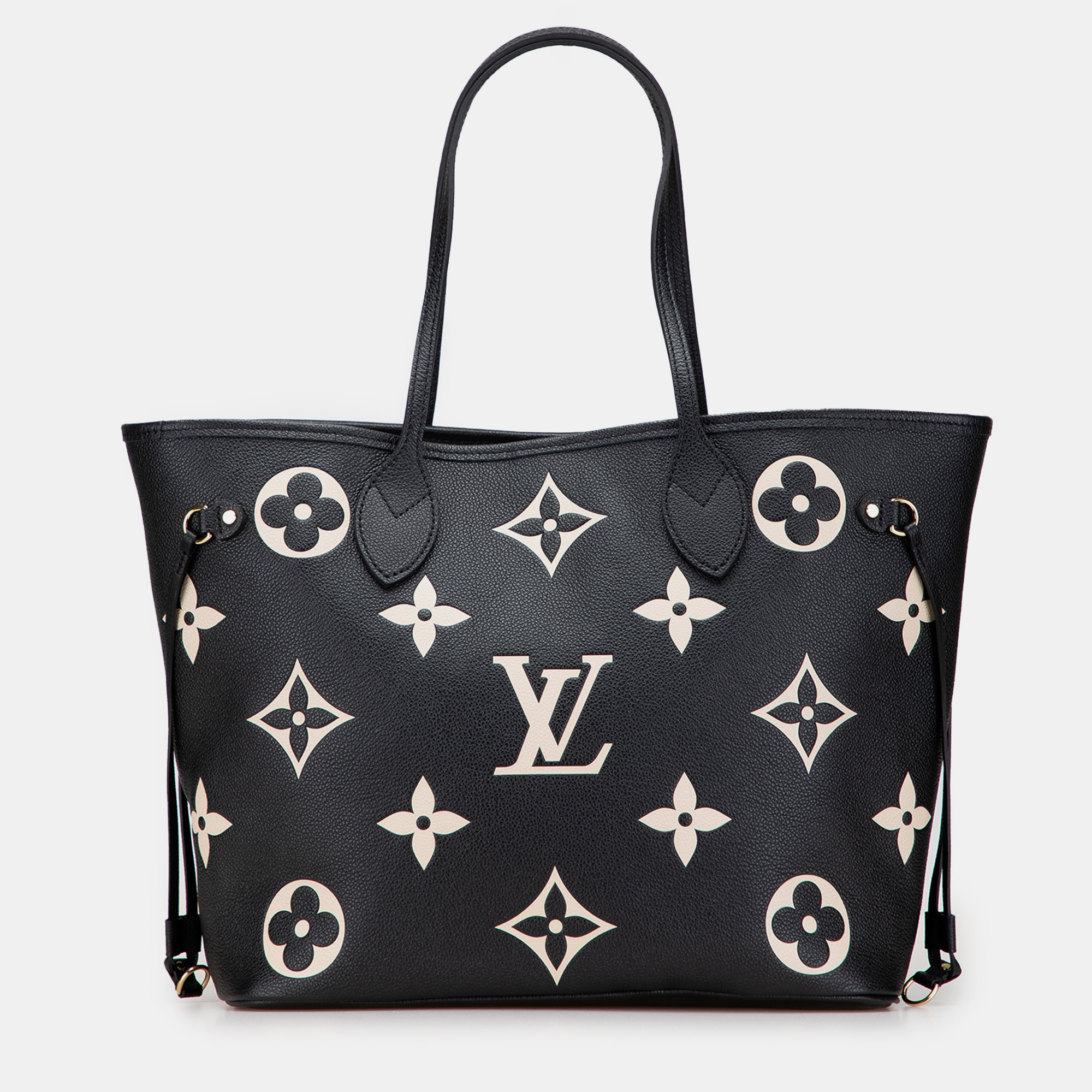 

Louis Vuitton Black Bicolor Monogram Giant Empreinte Neverfull MM
