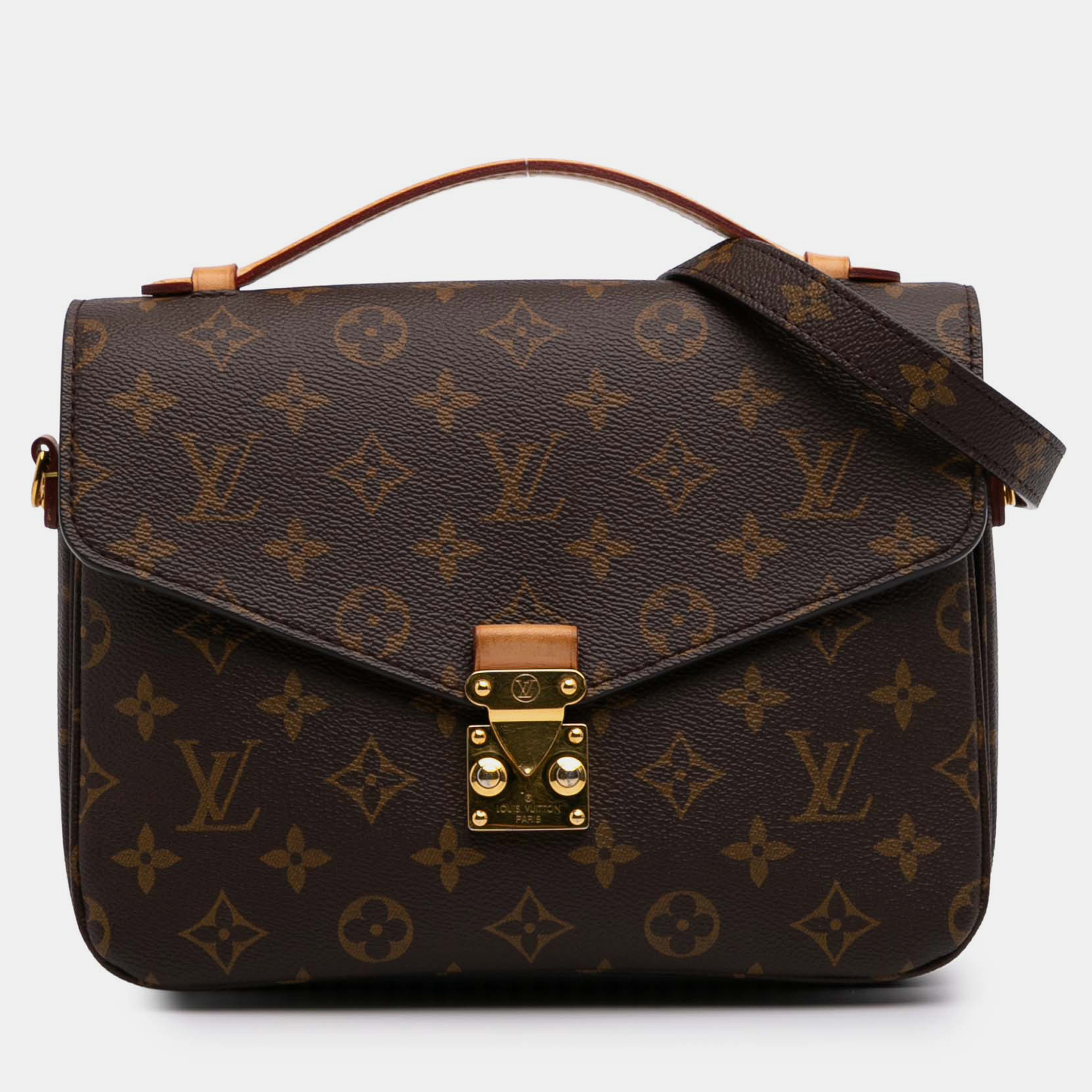

Louis Vuitton Brown Monogram Pochette Metis