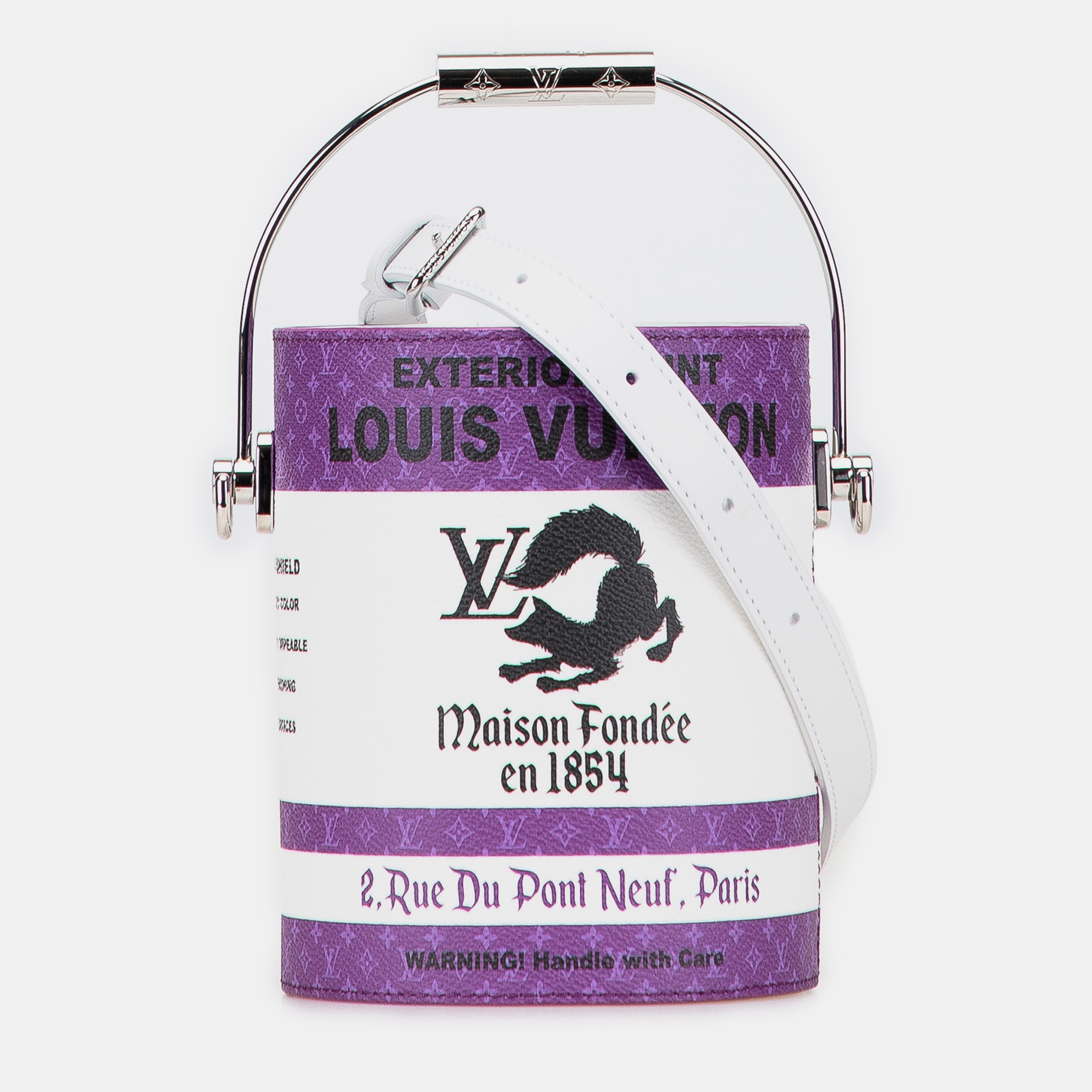 Pre-owned Louis Vuitton Purple Monogram Paint Can
