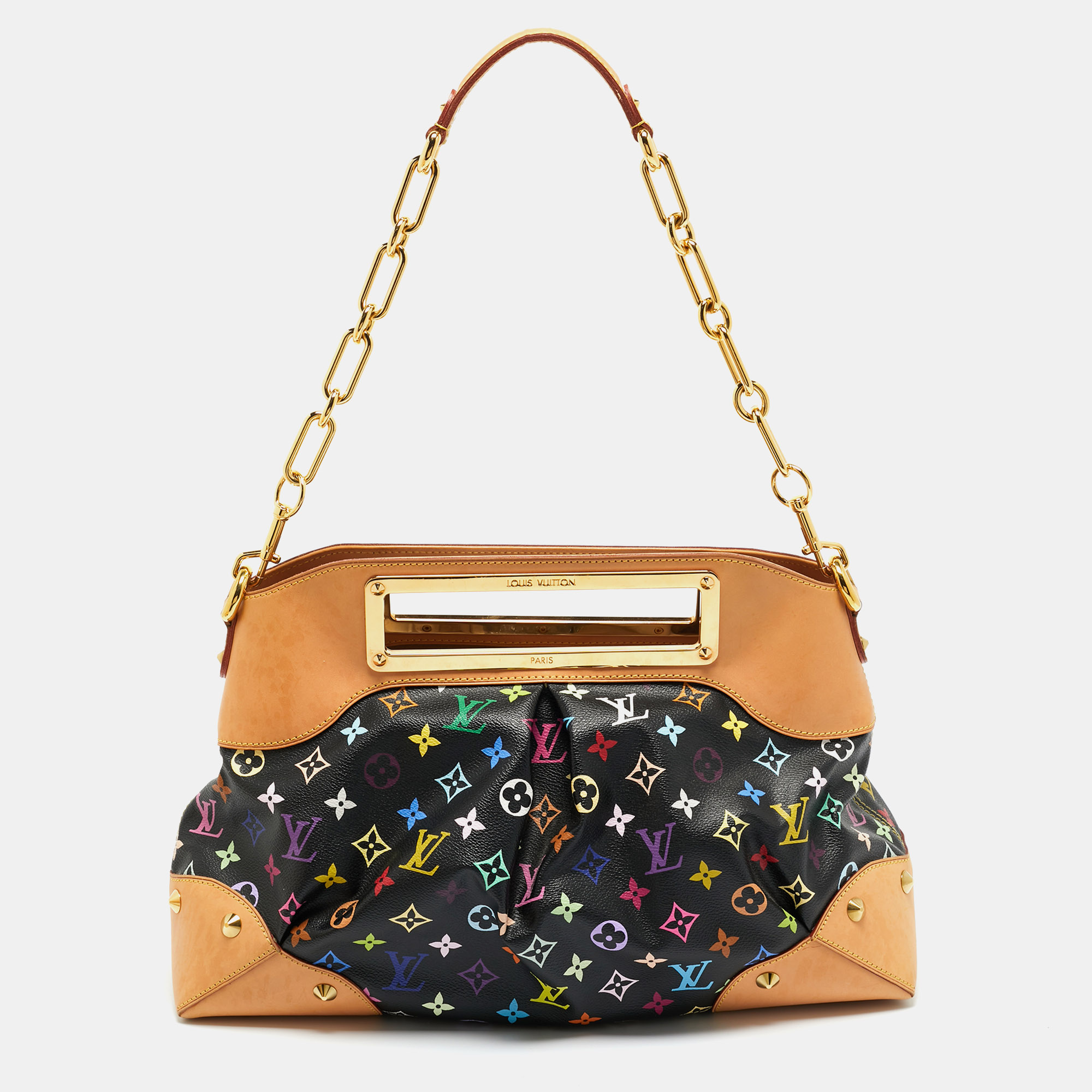 

Louis Vuitton Black Monogram Multicolore Canvas Judy GM Bag