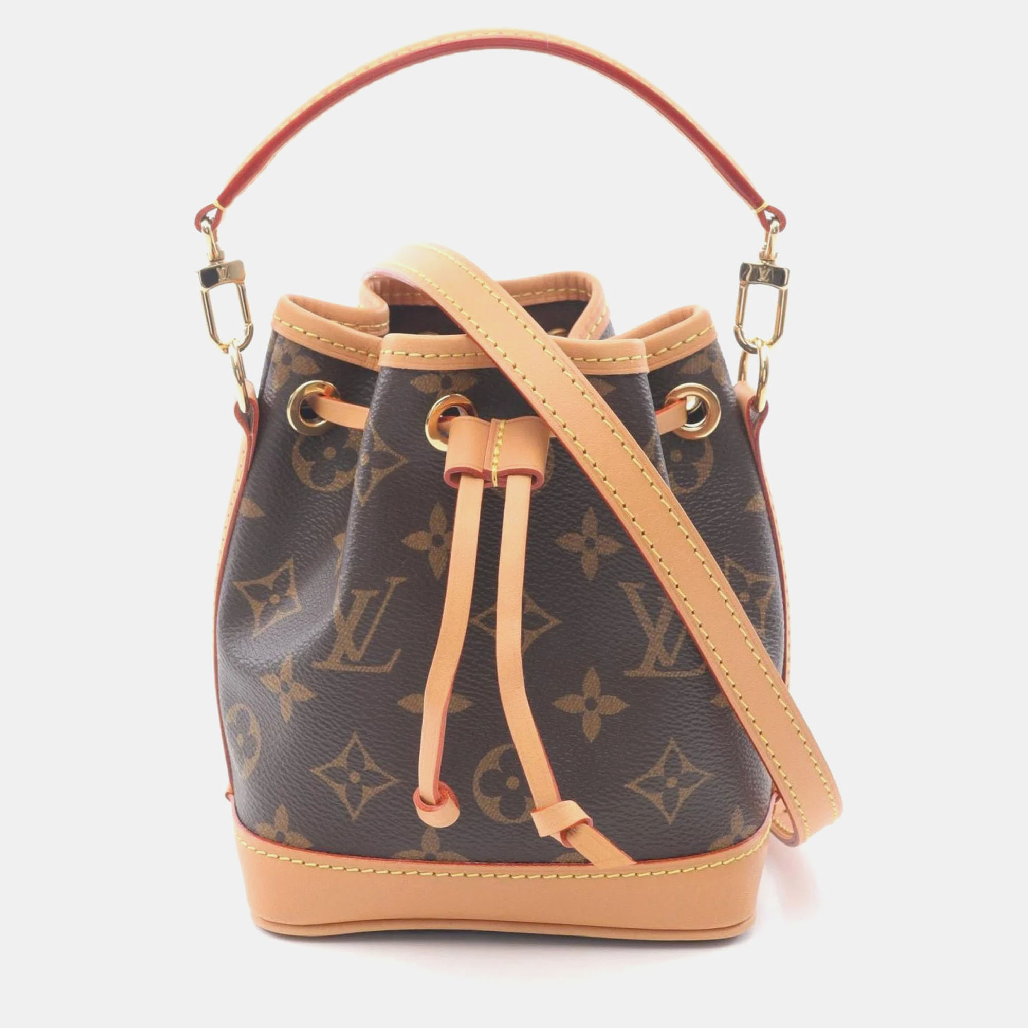 

Louis Vuitton Nano Noe Handbag Coated Canvas And Leather Monogram Brown