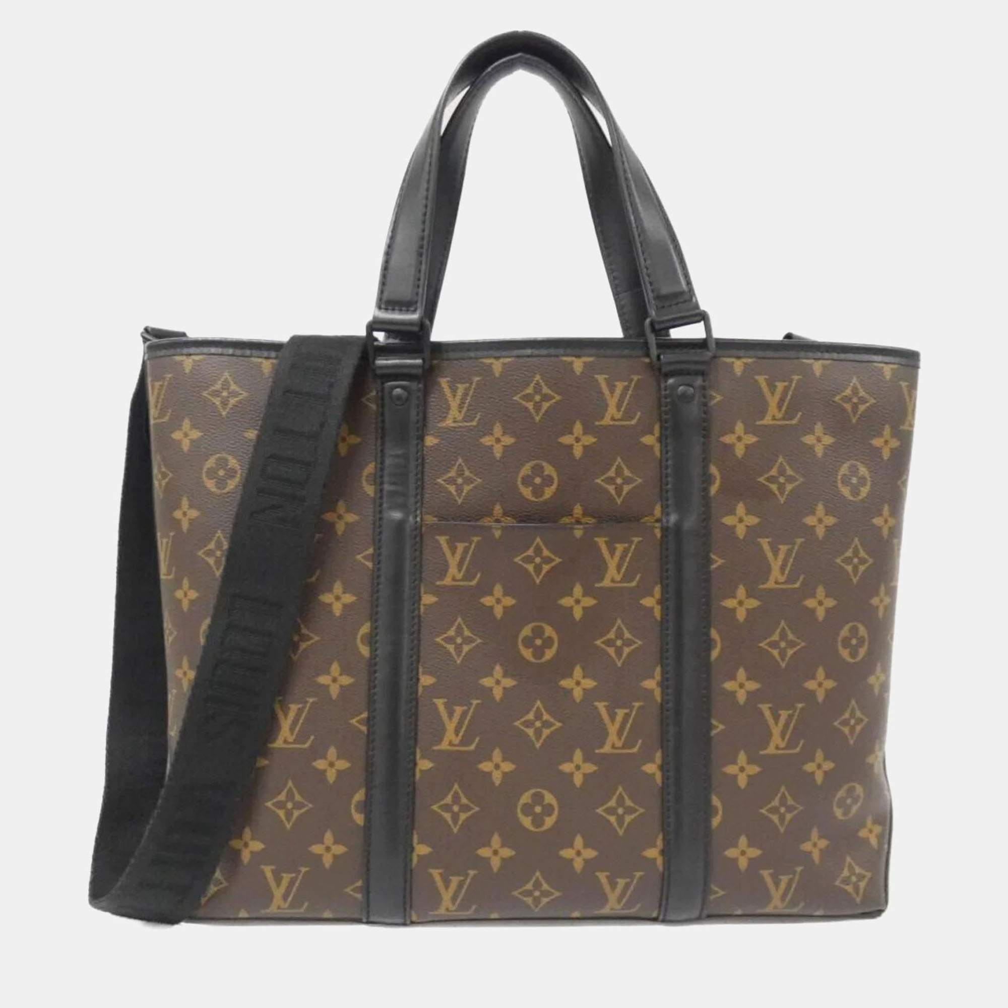 

Louis Vuitton Macassar Weekend PM Monogram Canvas Tote Bag, Brown