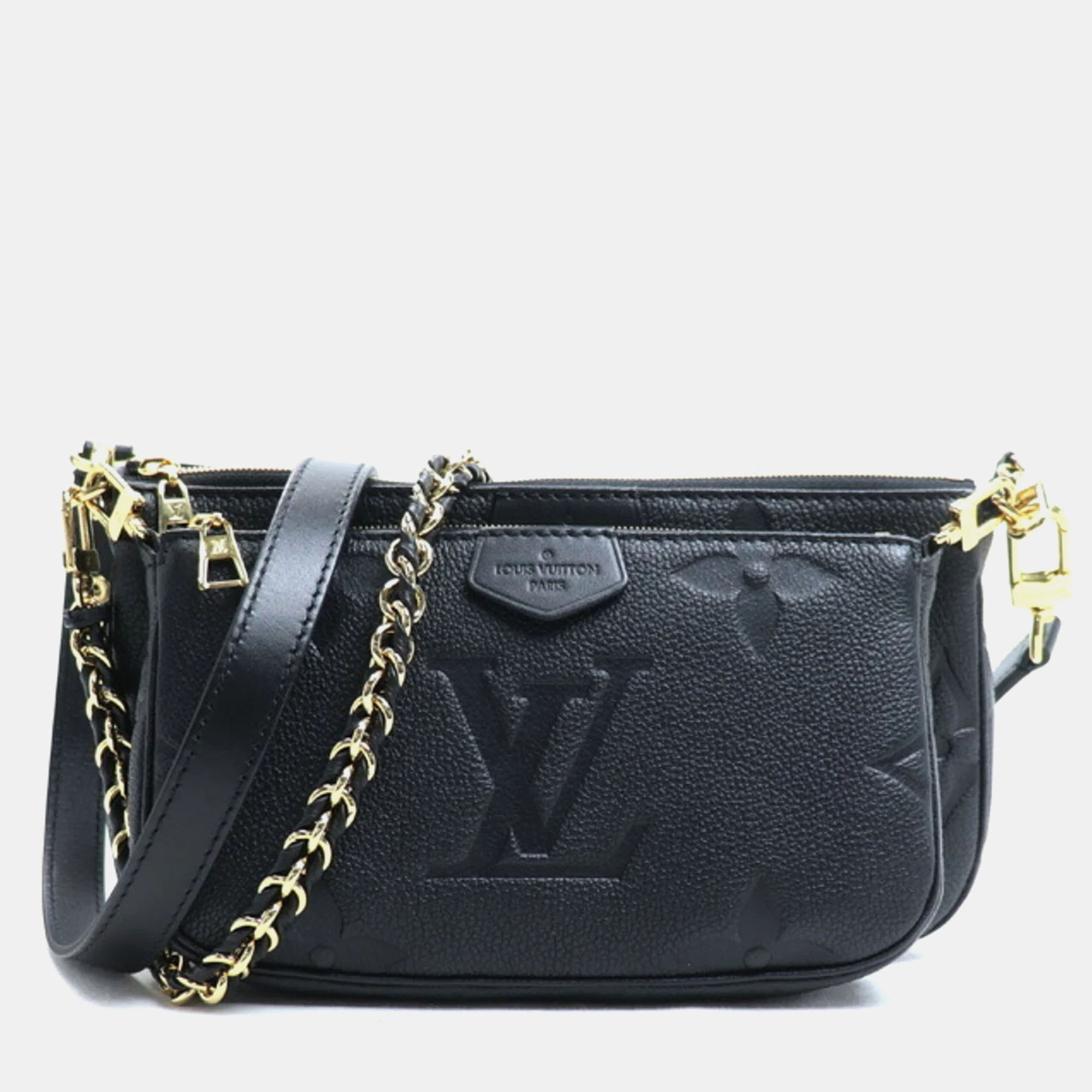 

Louis Vuitton Multi Pochette Accessoires Noir Monogram Empreinte Leather Shoulder Bag, Black