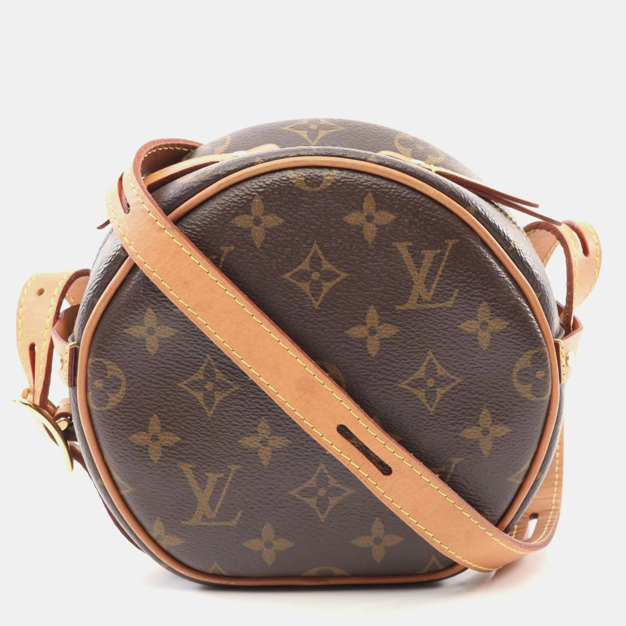 

Louis Vuitton Boite Chapeau Souple Pm Monogram Shoulder Bag Coated Canvas Leather Brown