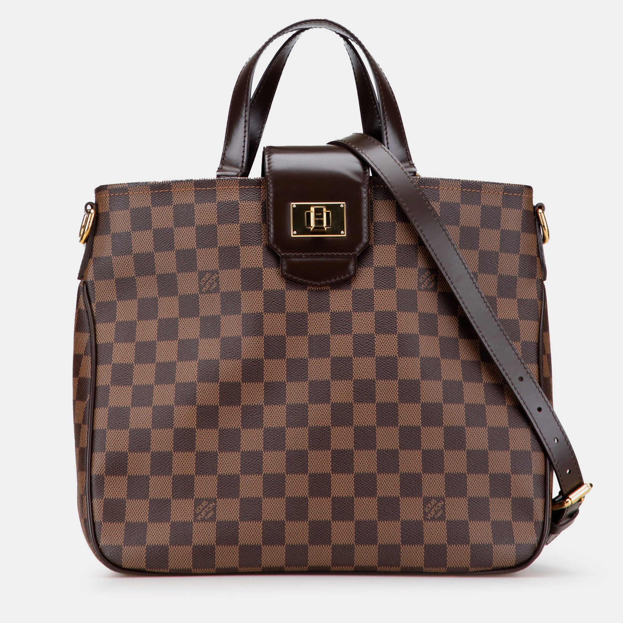 

Louis Vuitton Brown Damier Ebene Cabas Rosebery
