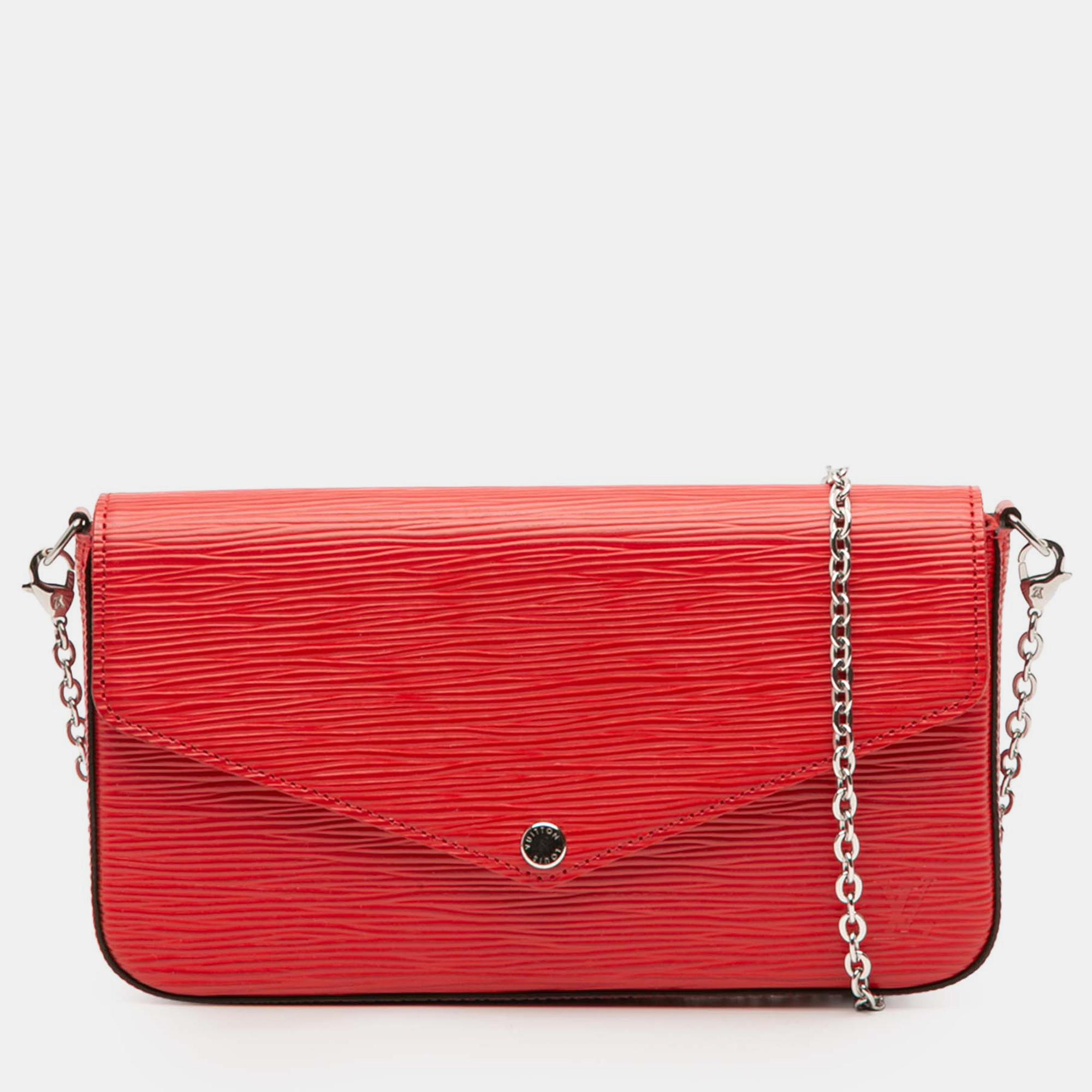 

Louis Vuitton Red Epi Pochette Felicie