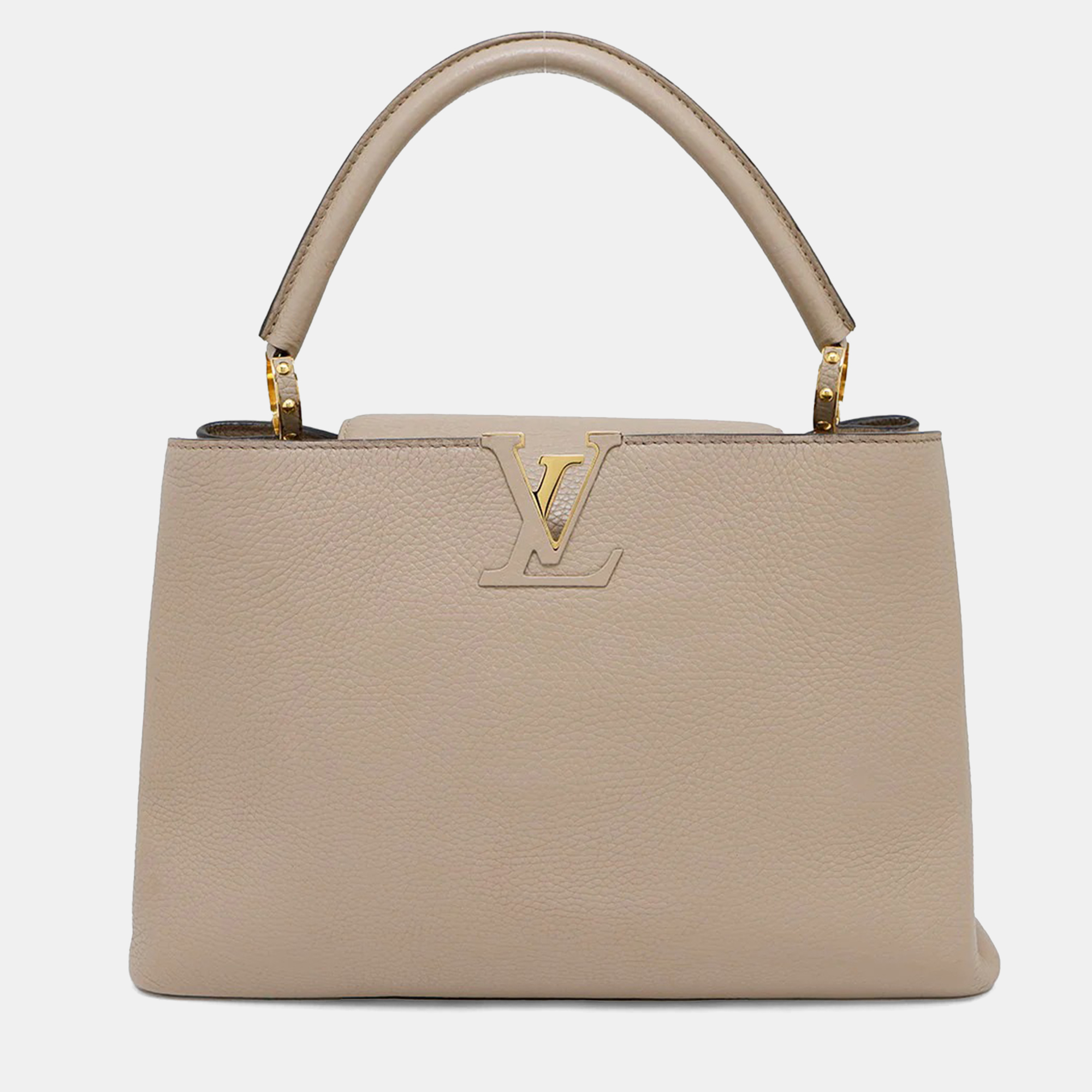 

Louis Vuitton Capucines Galet Taurillon Leather Size MM, Beige