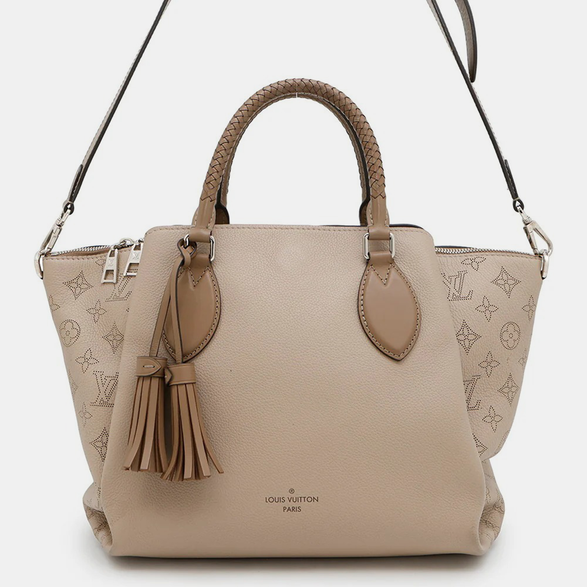 

Louis Vuitton Omea Galet/Brown Monogram Mahina, Beige