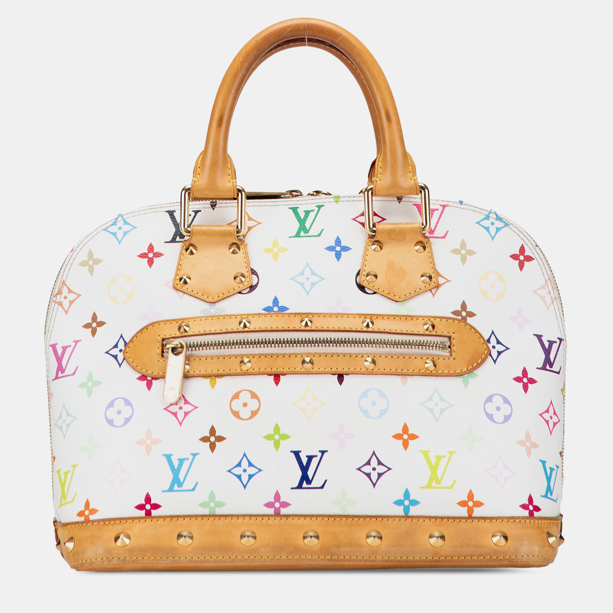 

Louis Vuitton White Monogram Multicolore Alma PM