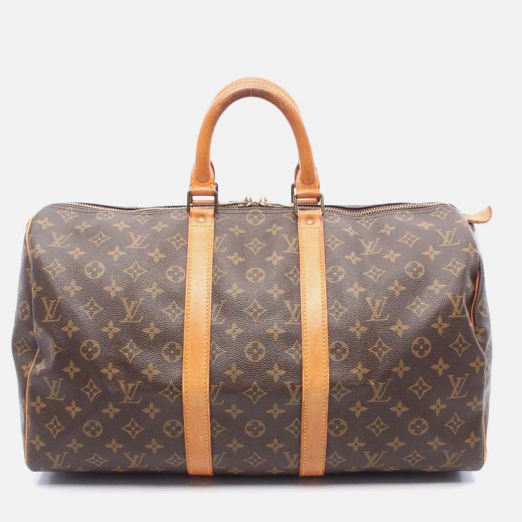 

Louis Vuitton Keepall45 Monogram, Brown