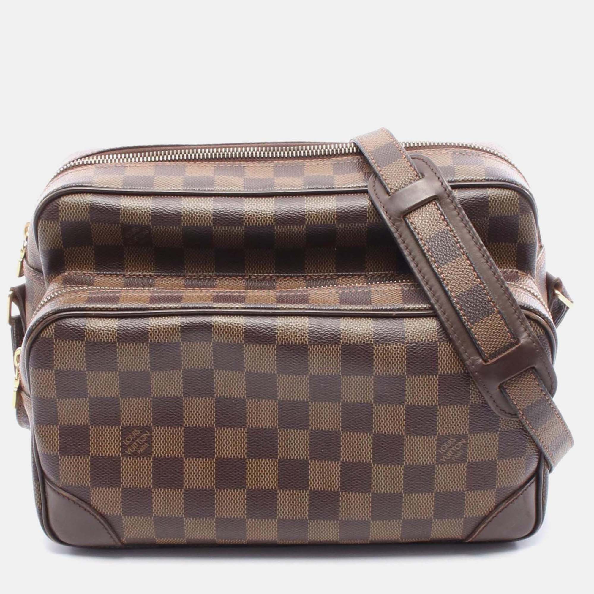 

Louis Vuitton Nile Damier Ebene Coated Canvas Shoulder Bag, Brown