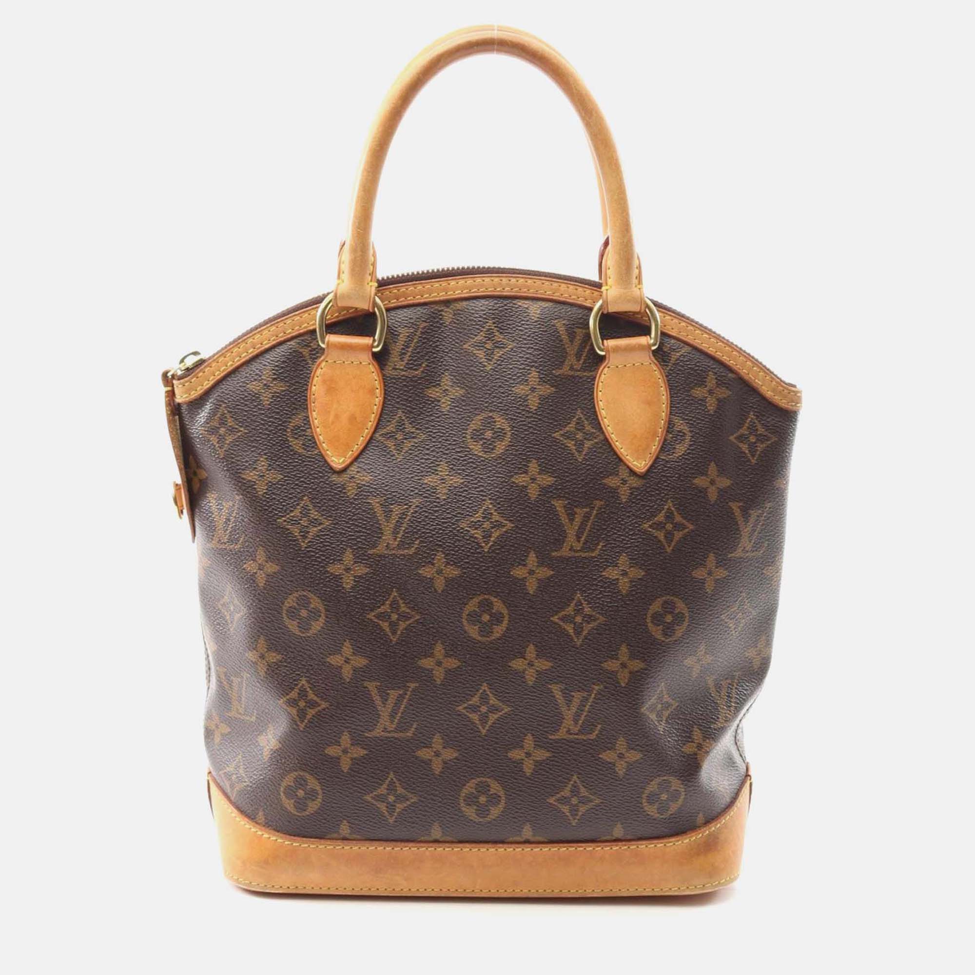 

Louis Vuitton Lockit Brown Monogram Canvas Tote Bag