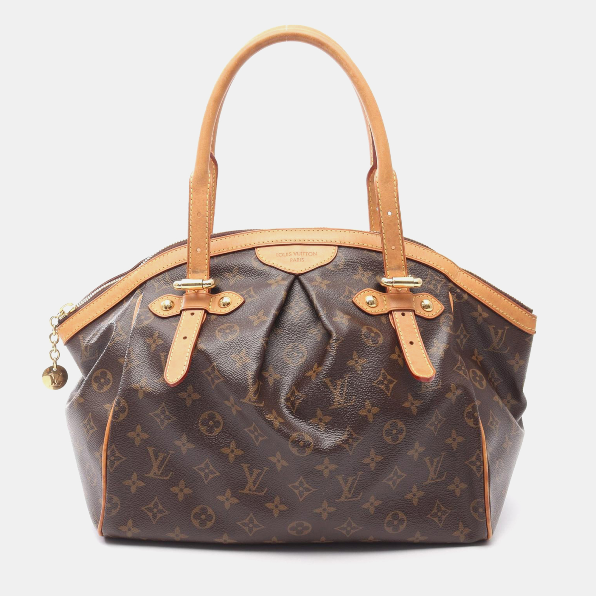 

Louis Vuitton Tivoli Gm Handbag Monogram Canvas Leather Brown