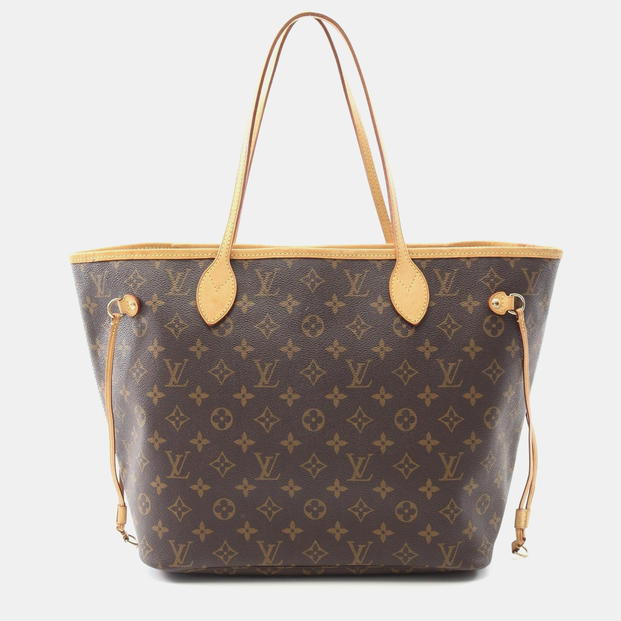 

Louis Vuitton Neverfull Mm Shoulder Tote Bag Monogram Canvas Leather, Brown