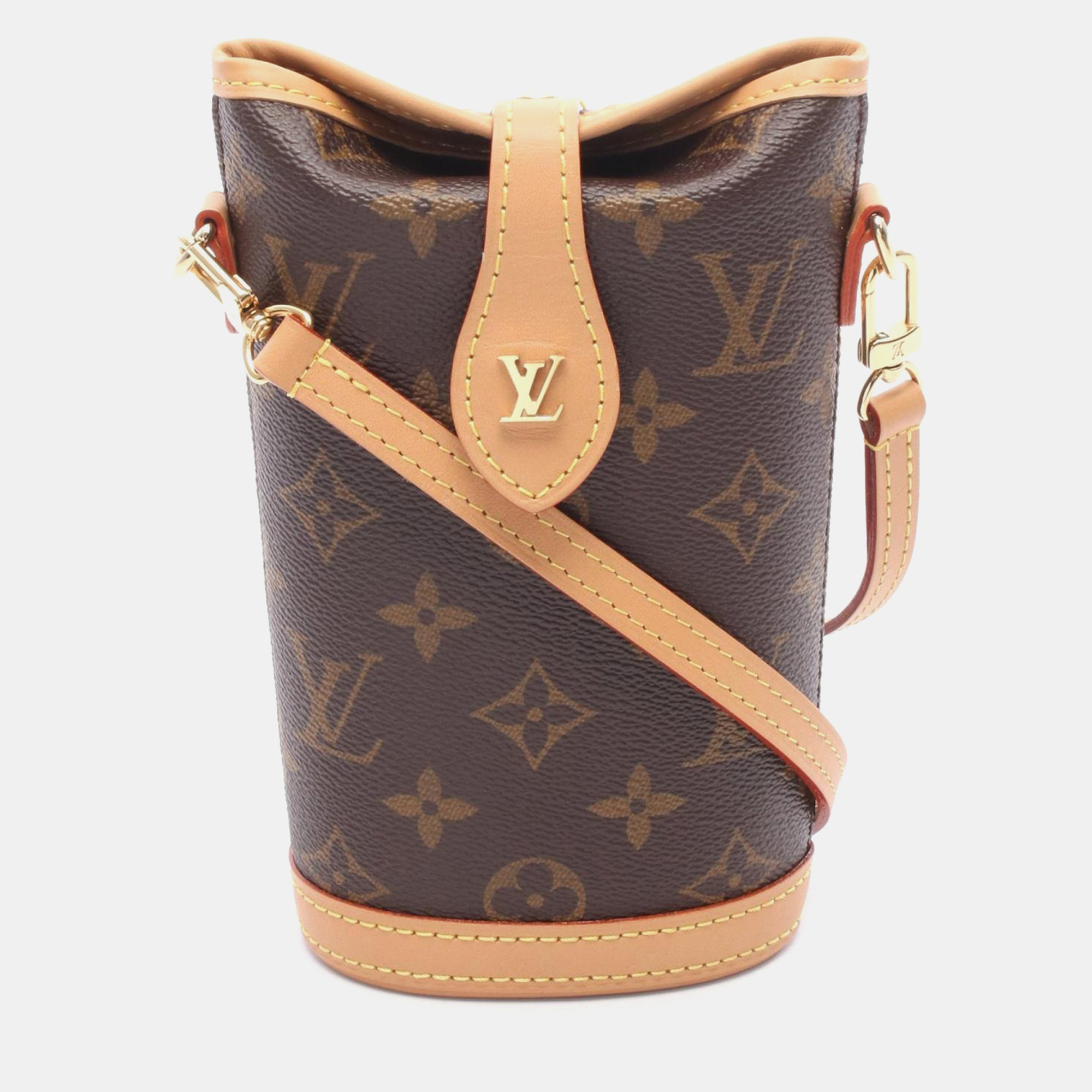 

Louis Vuitton Fold Me Pouch Shoulder Bag Monogram Canvas Leather, Brown
