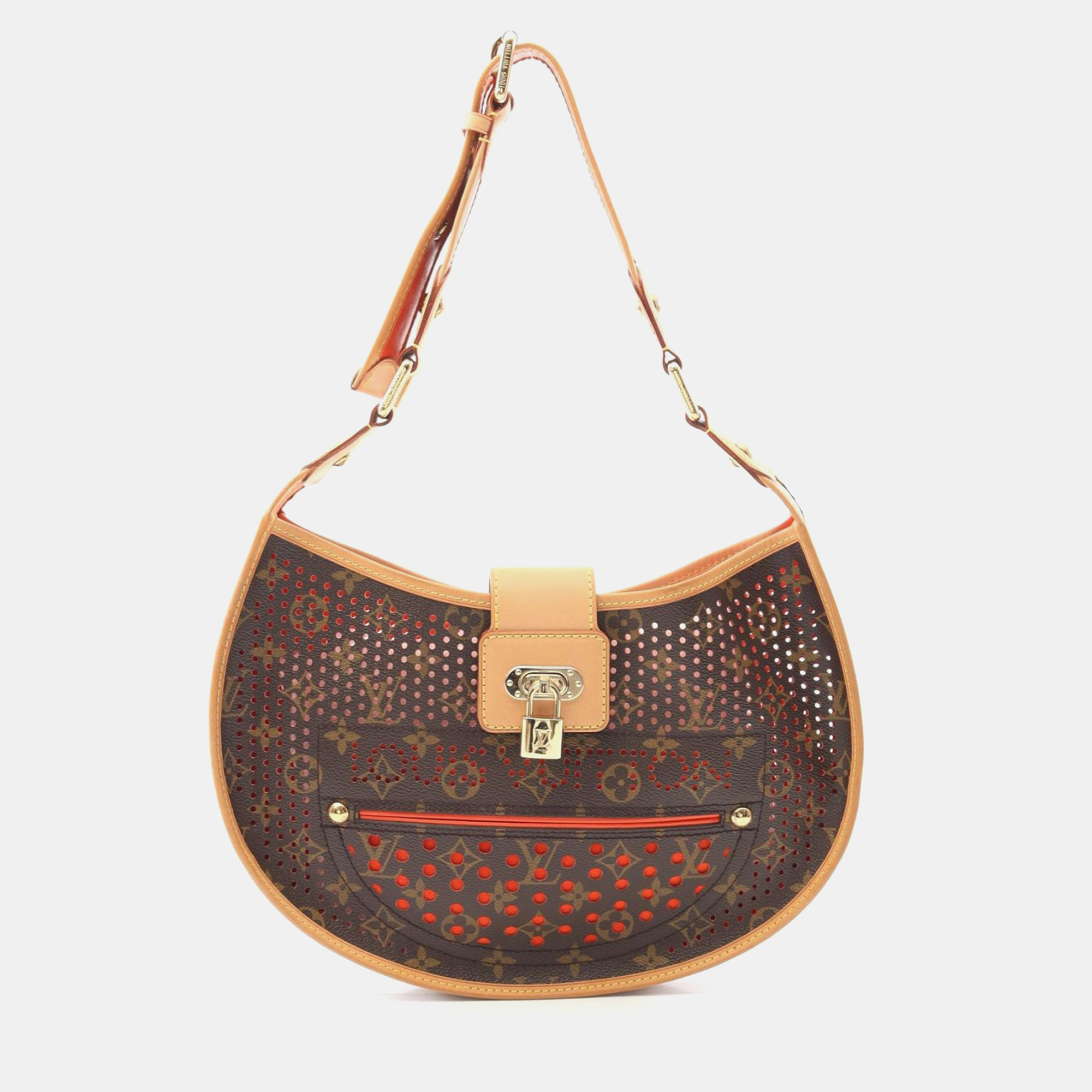 

Louis Vuitton Perfo Demi Lune Shoulder Bag Monogram Canvas Brown