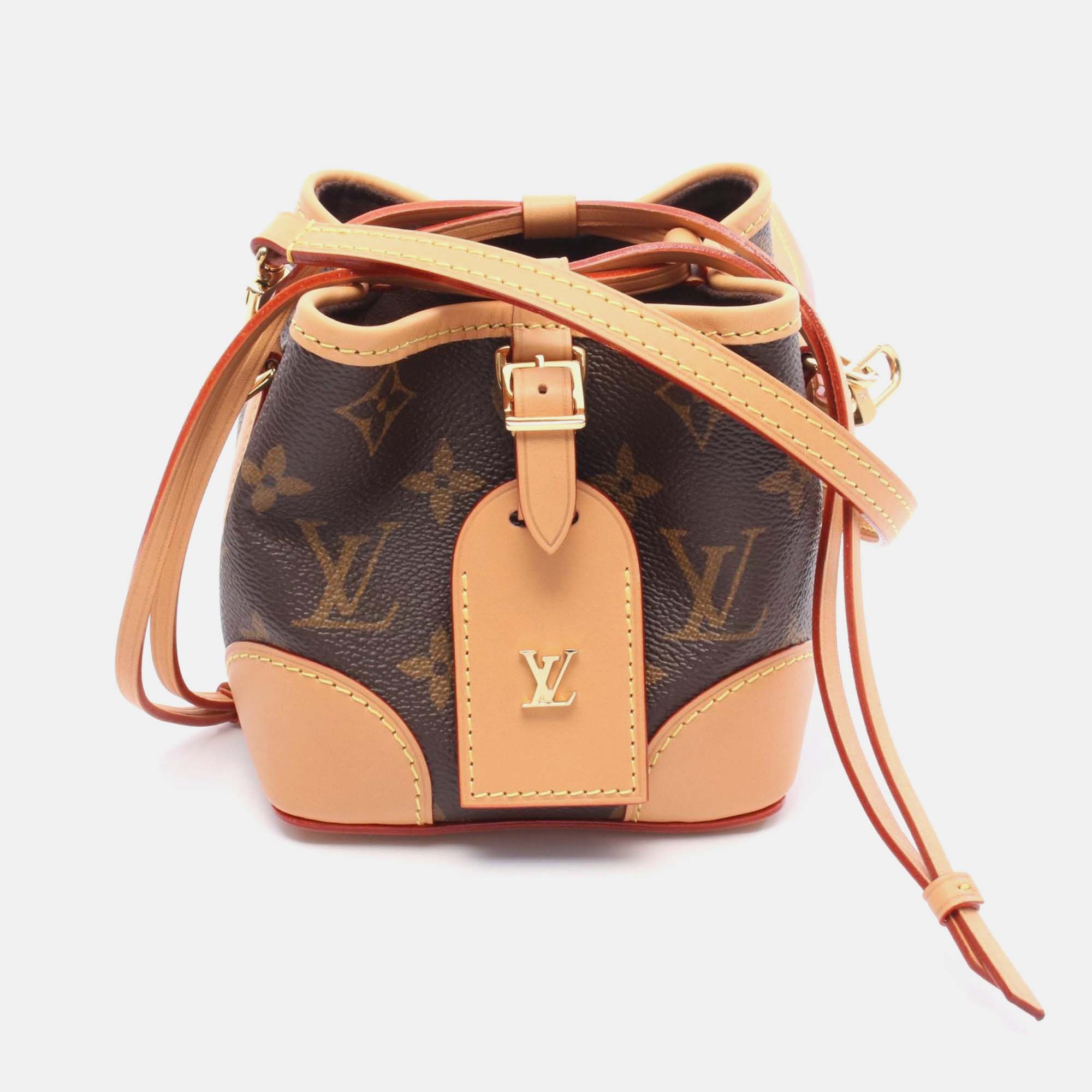 

Louis Vuitton Noe Brown Monogram Canvas Leather Shoulder Bag