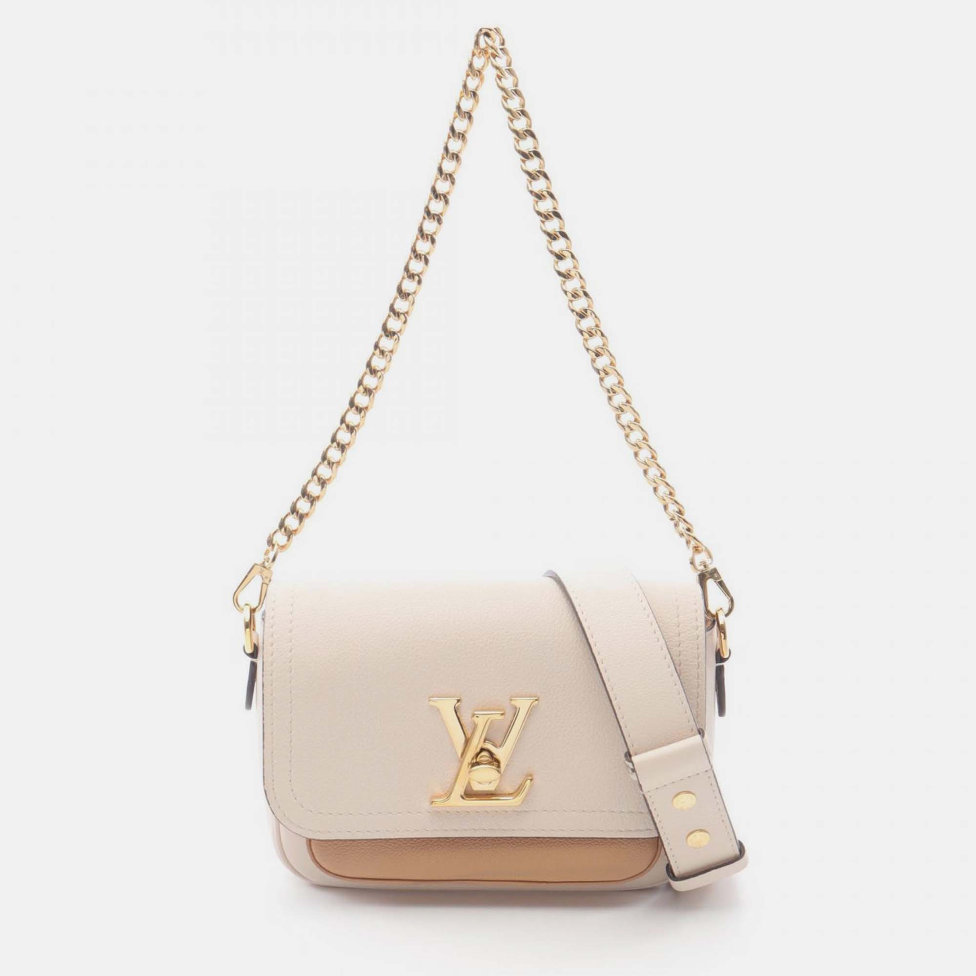 

Louis Vuitton Lockme Tender Beige Leather Shoulder Bag